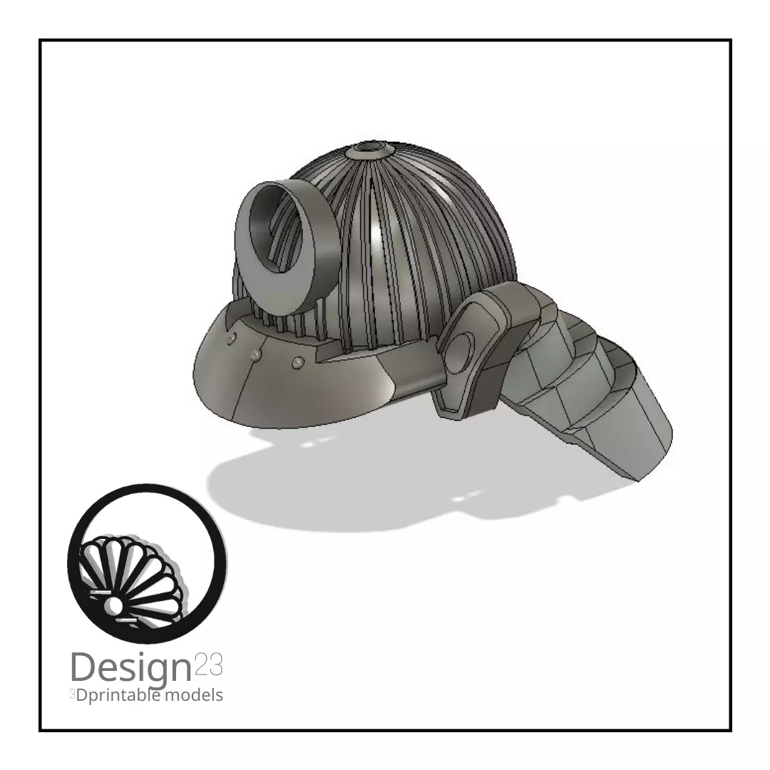 Samurai Helmet Kabuto 3D Printable Model 3D print model_0