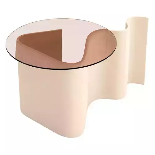Squiggle side table by Jan Ernst 3D model