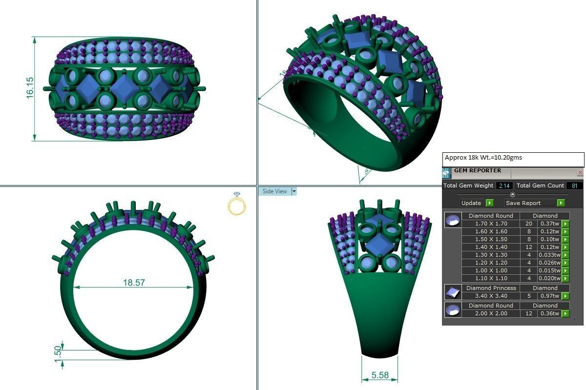 Beautiful Ring 3D print model_1