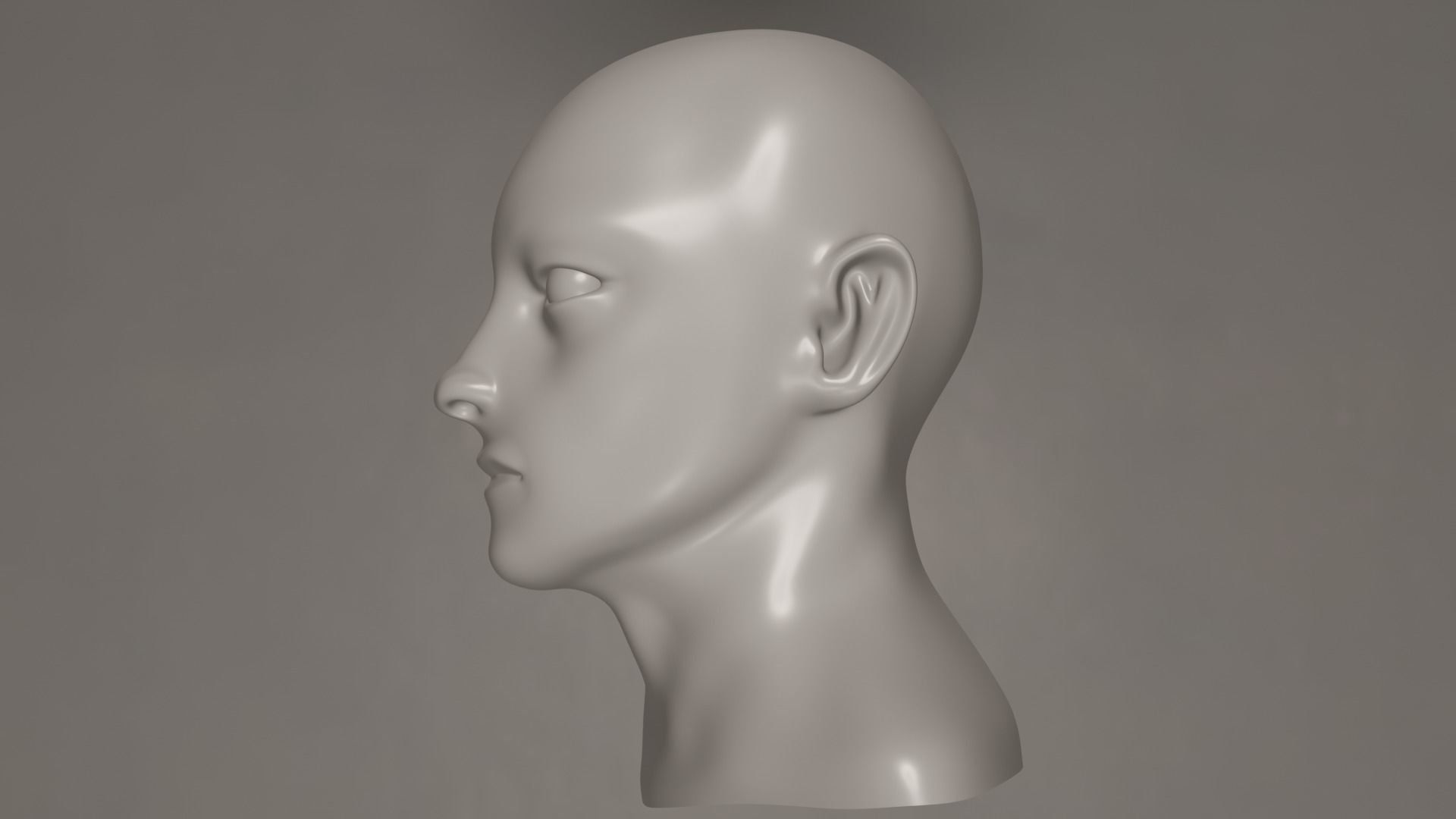 Male Head 3D model_11