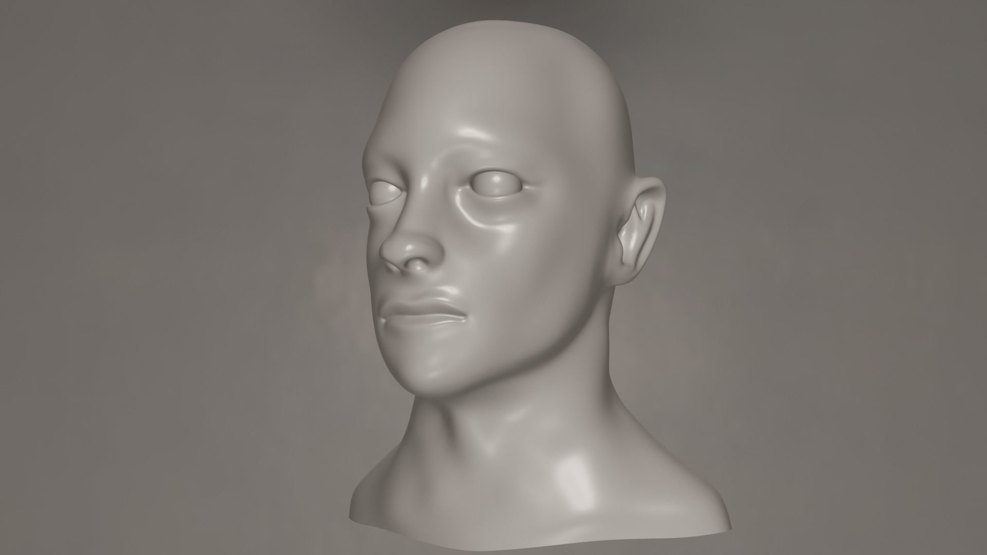 Male Head 3D model_5