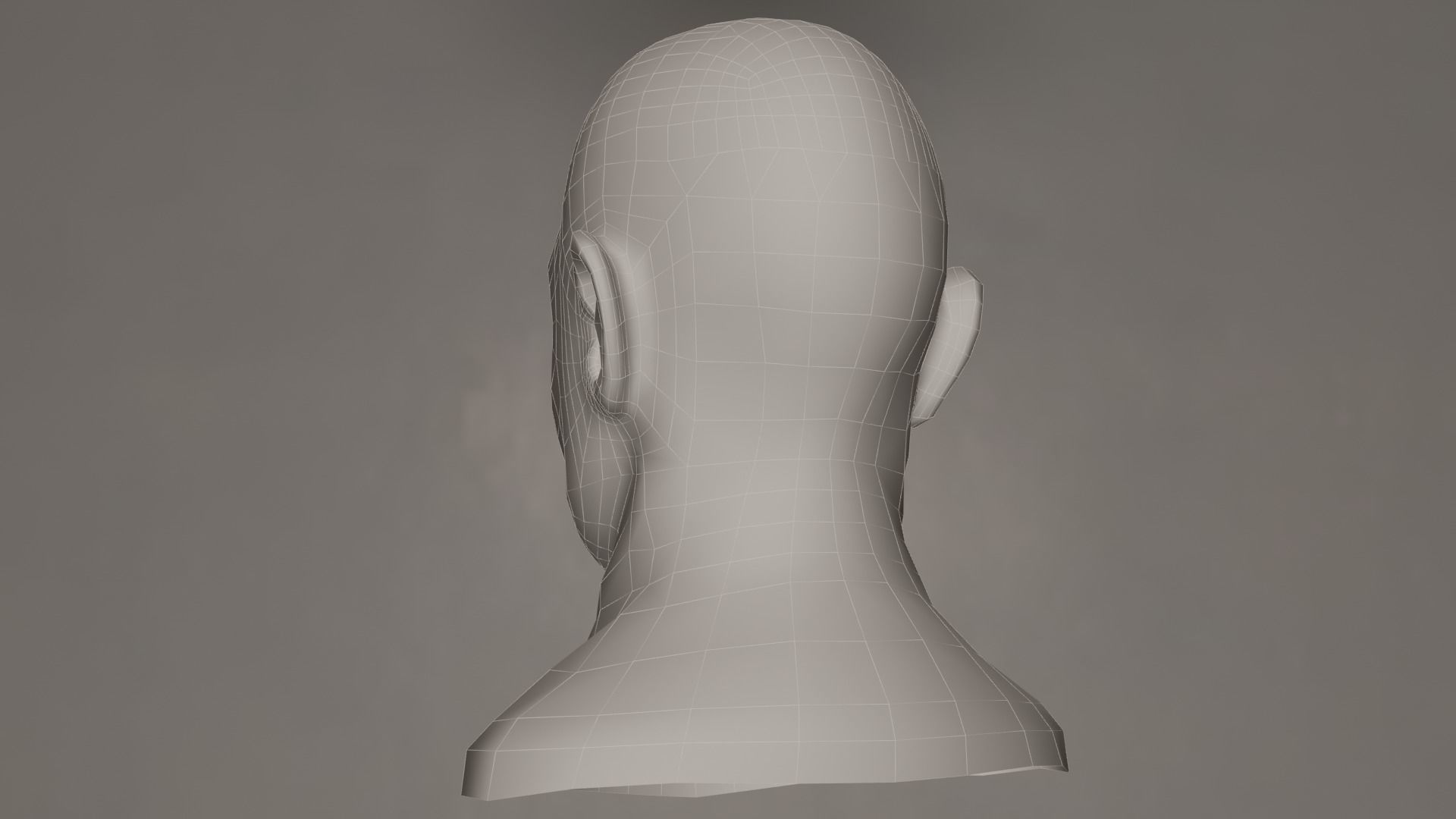 Male Head 3D model_21
