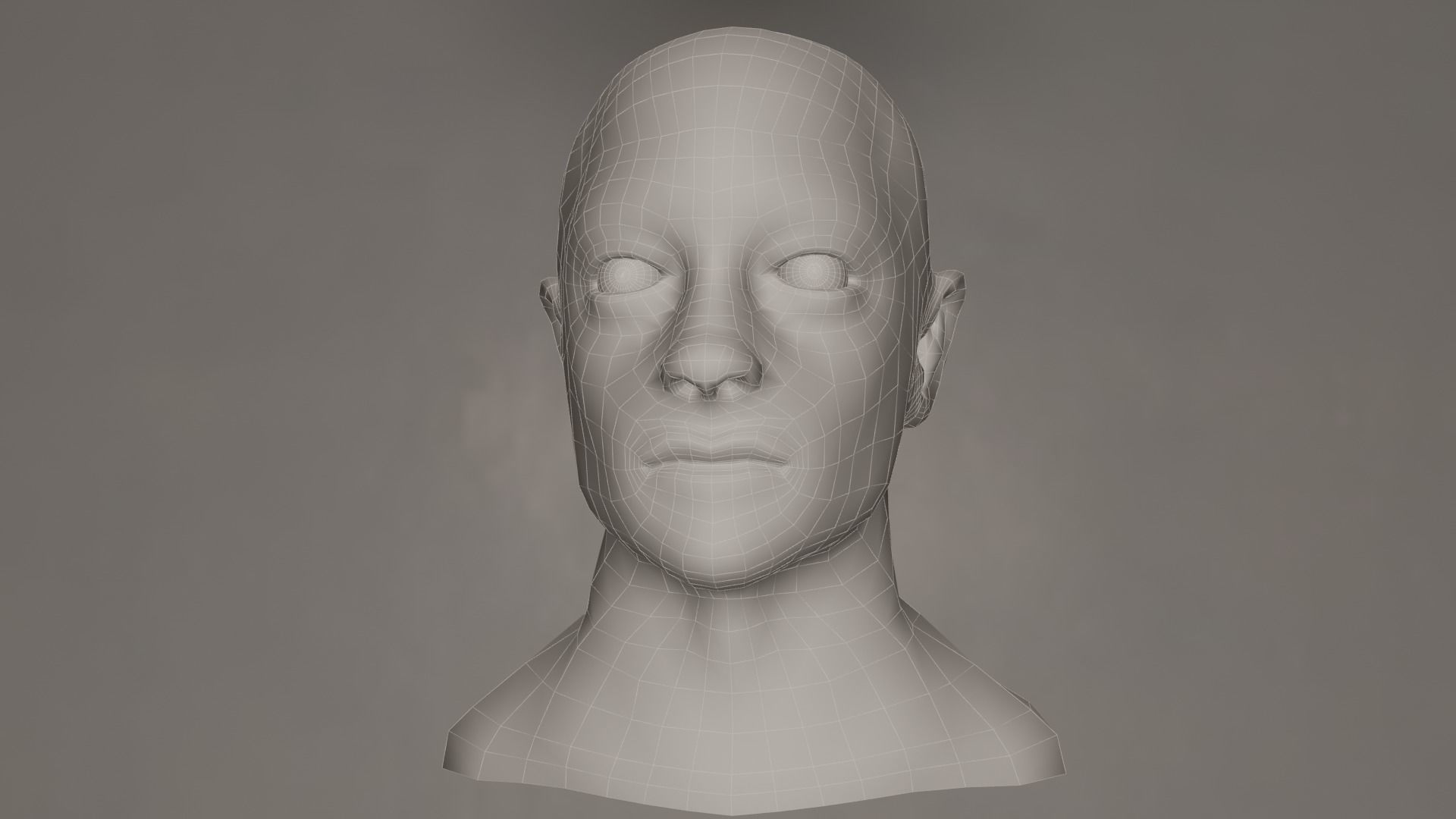 Male Head 3D model_3