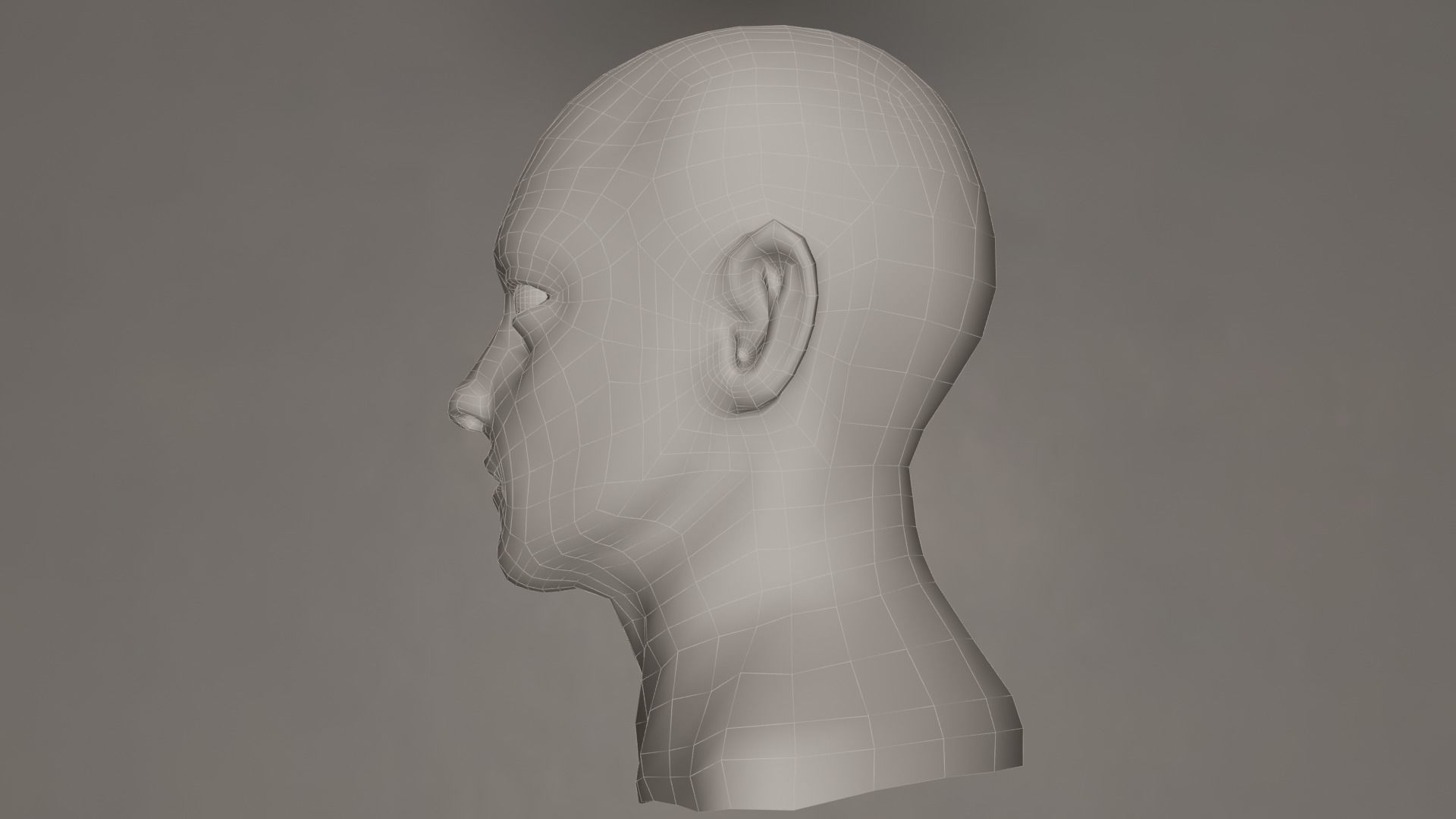 Male Head 3D model_15