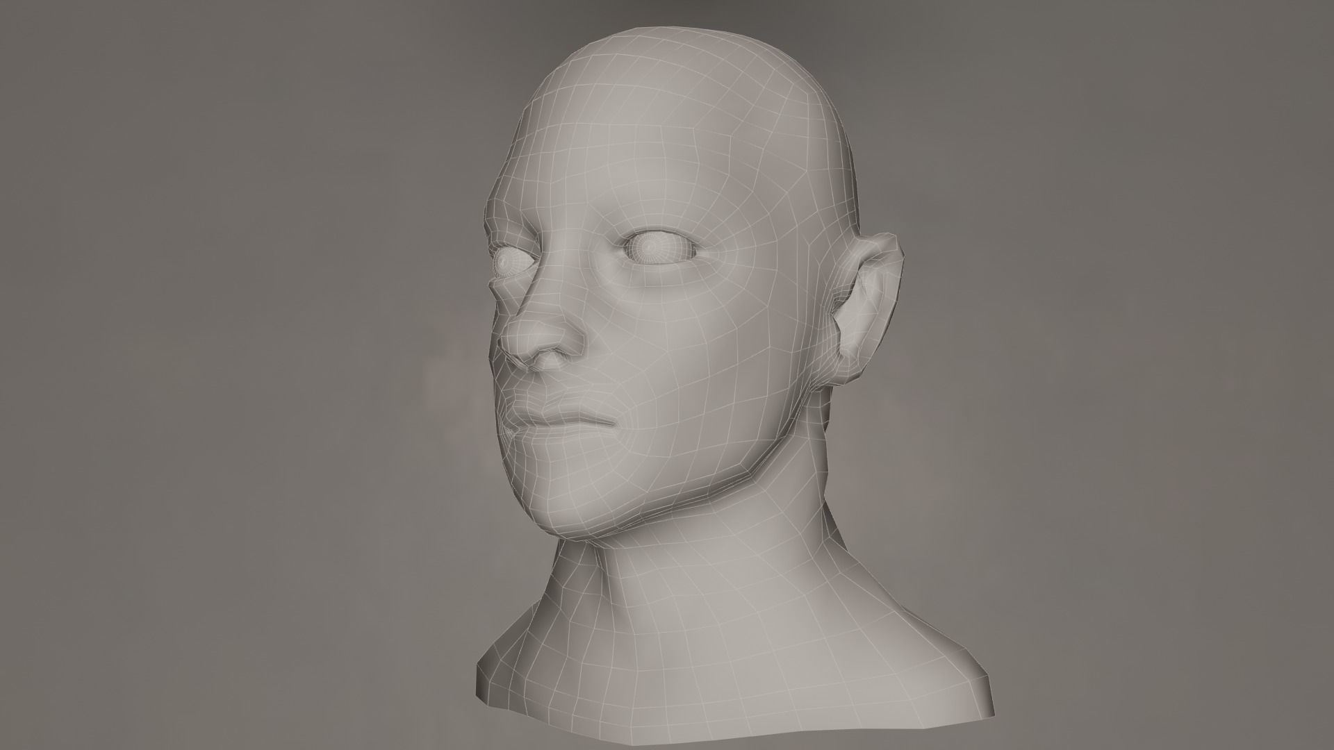 Male Head 3D model_6