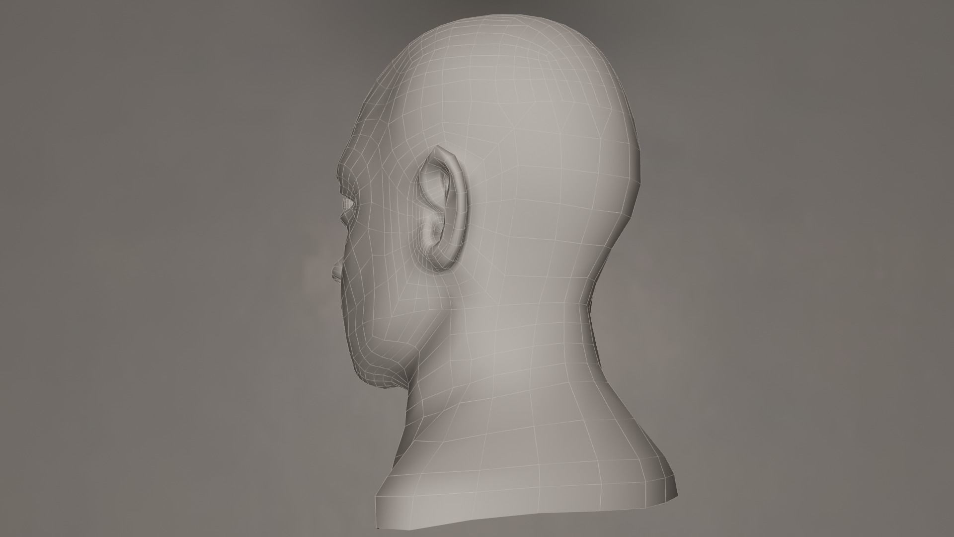 Male Head 3D model_18