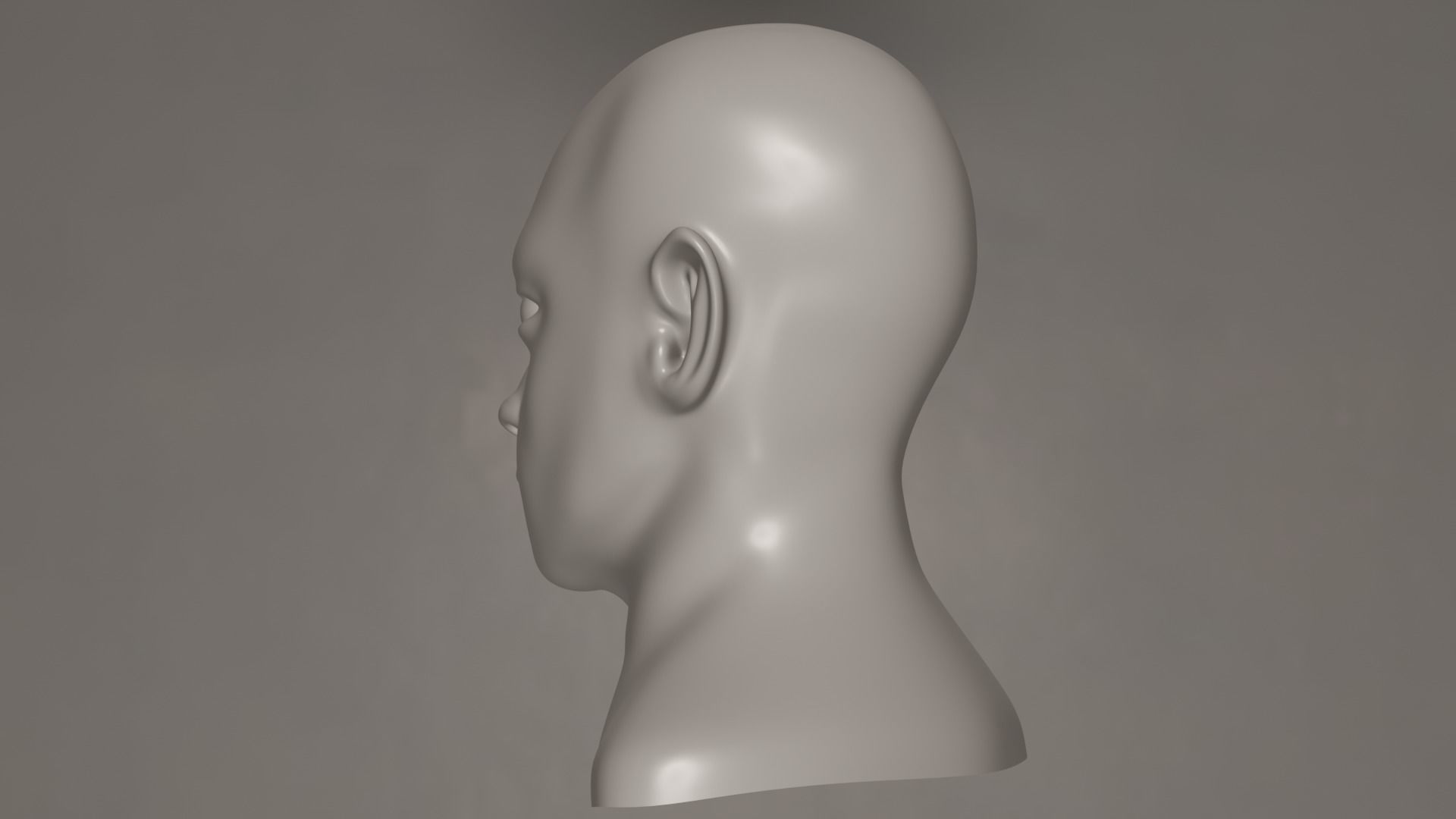 Male Head 3D model_17