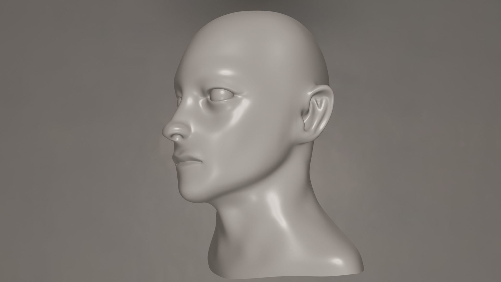 Male Head 3D model_8