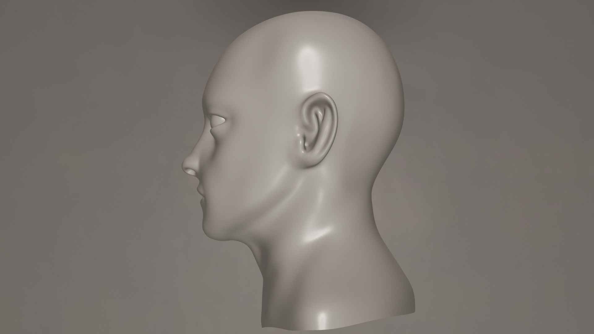 Male Head 3D model_14
