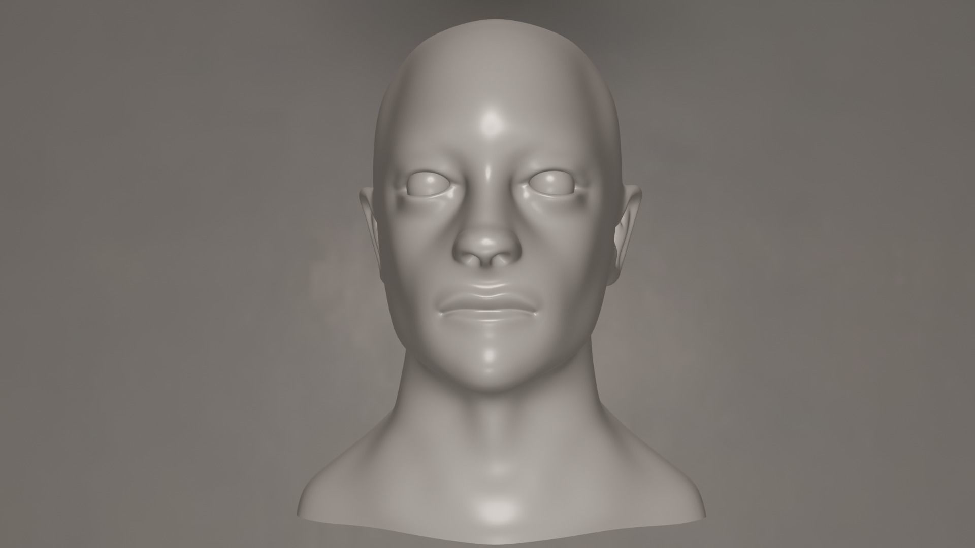 Male Head 3D model_2