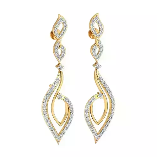 Women Earring 3DM STL OBJ FBX Render Details