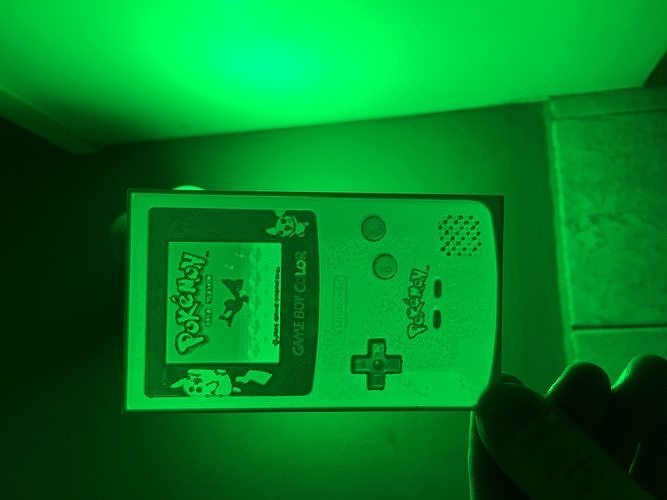 GameBoy Color Pikachu Pokemon Lithophane  3D model