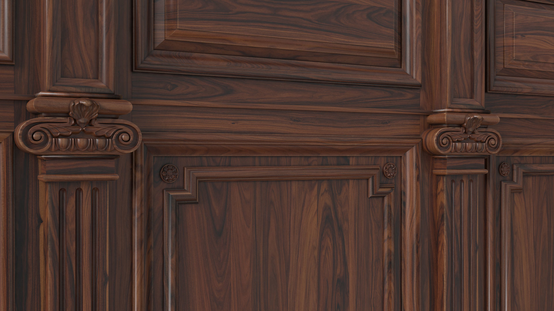 Wooden panel 03 07 3D model_11