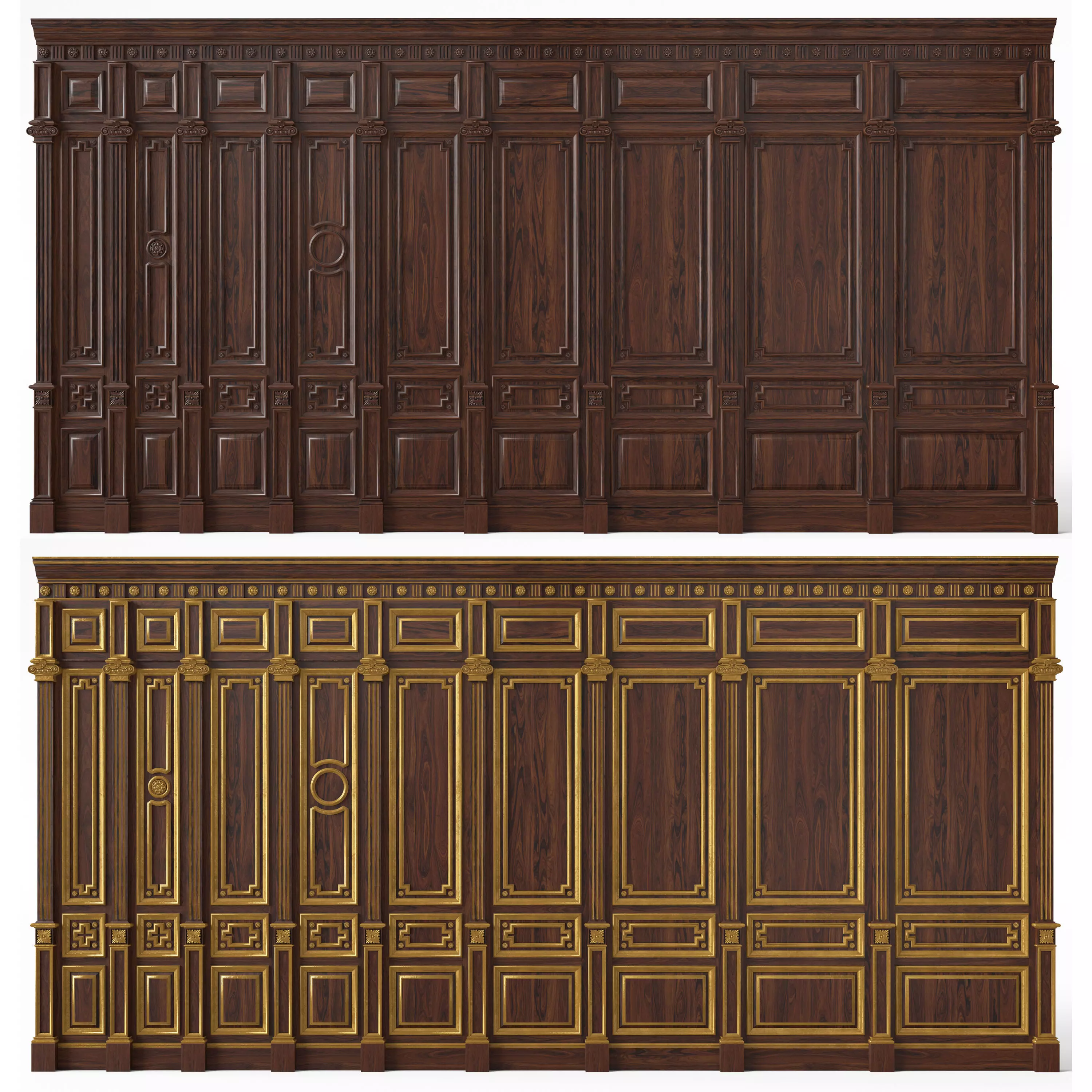 Wooden panel 03 07 3D model_0