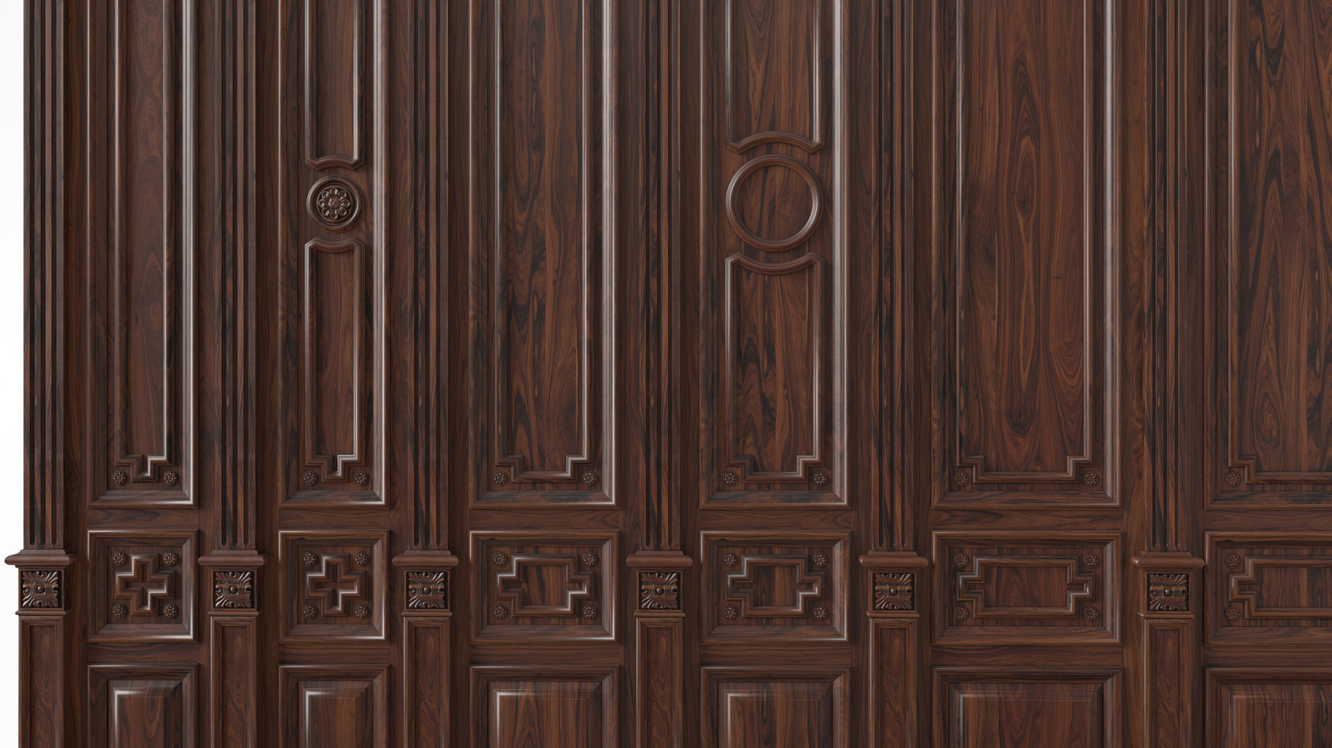 Wooden panel 03 07 3D model_2