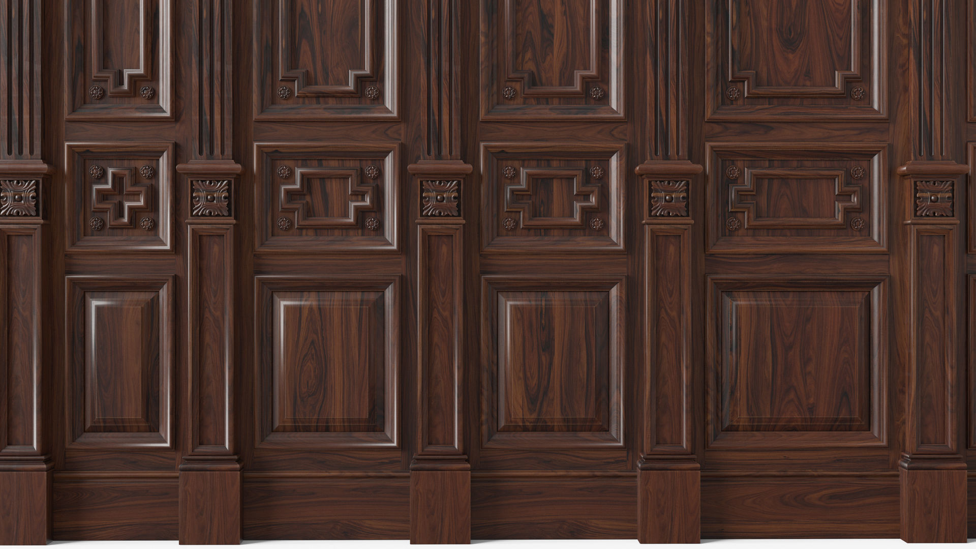 Wooden panel 03 07 3D model_10