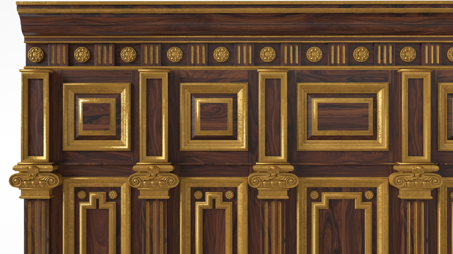 Wooden panel 03 07 3D model_20