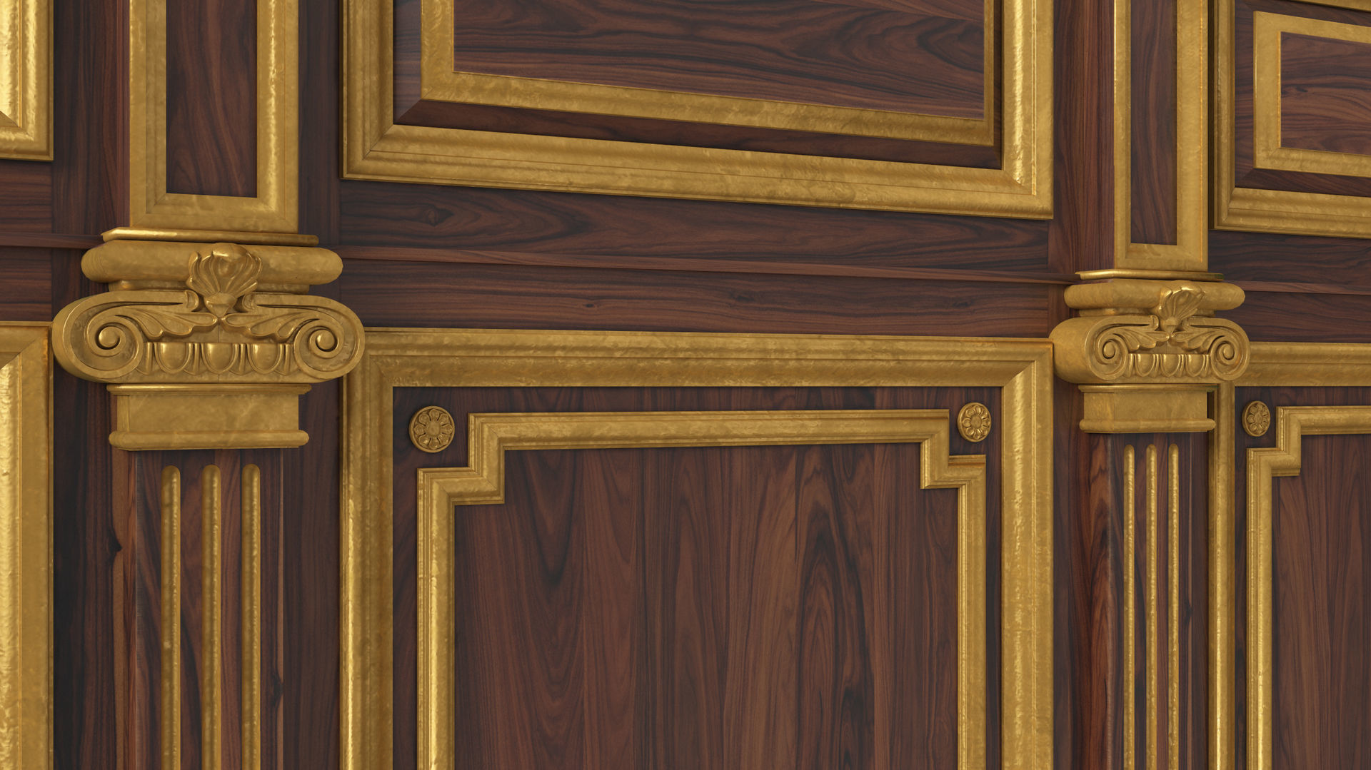 Wooden panel 03 07 3D model_16