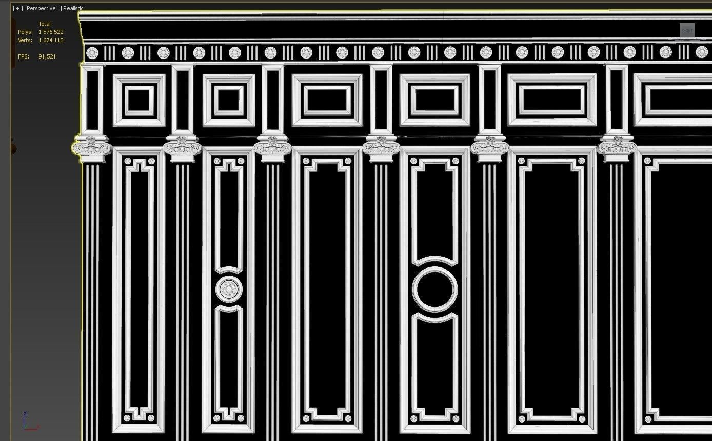 Wooden panel 03 07 3D model_44