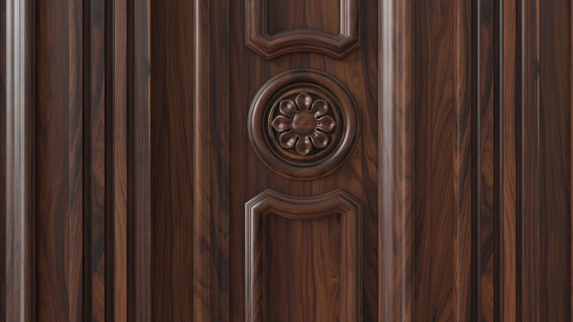 Wooden panel 03 07 3D model_5