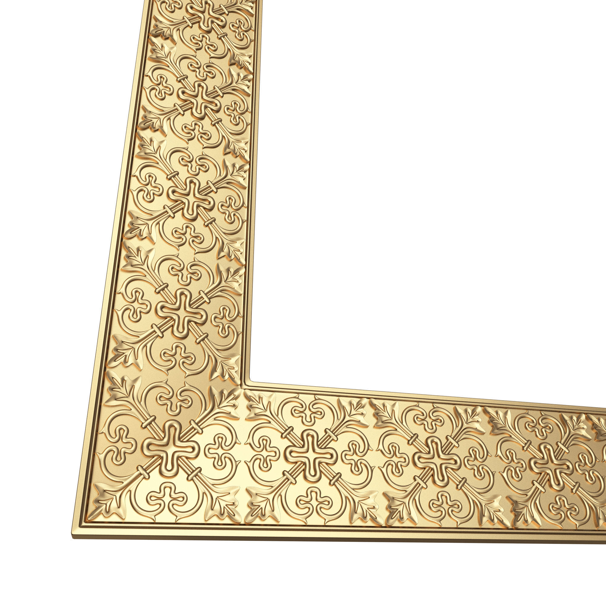 Classic Frame and Mirror Collection 02 Low-poly 3D model_12