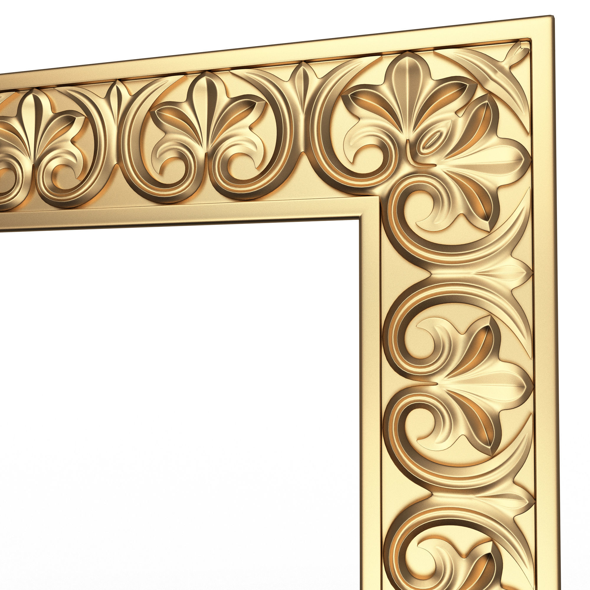 Classic Frame and Mirror Collection 02 Low-poly 3D model_14