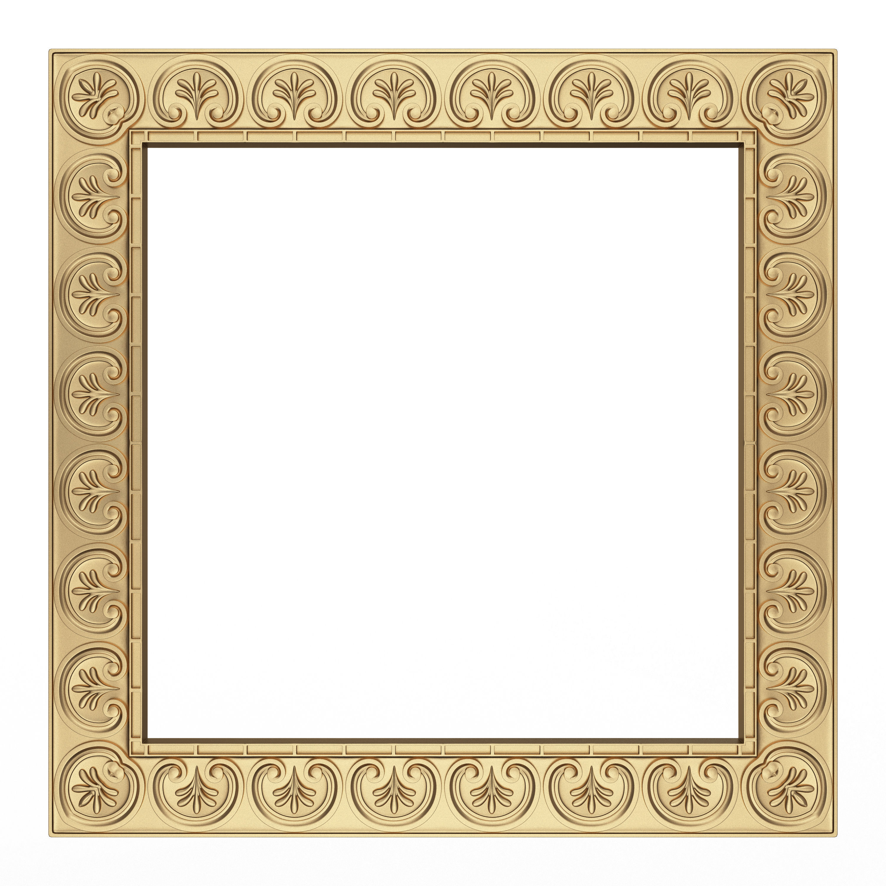 Classic Frame and Mirror Collection 02 Low-poly 3D model_25