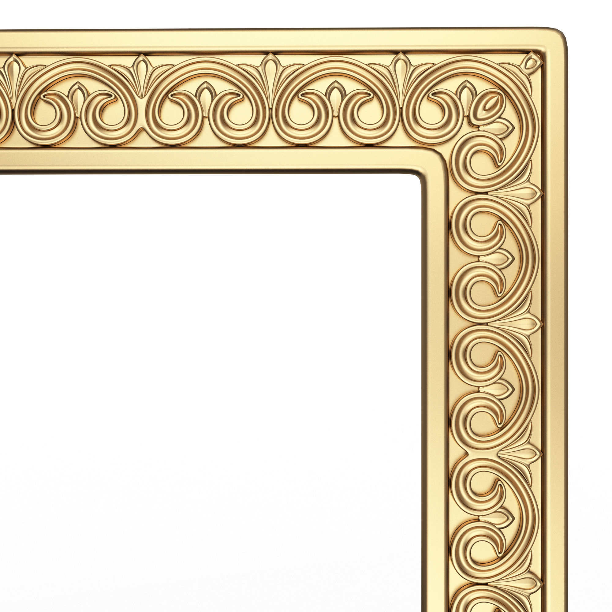 Classic Frame and Mirror Collection 02 Low-poly 3D model_8