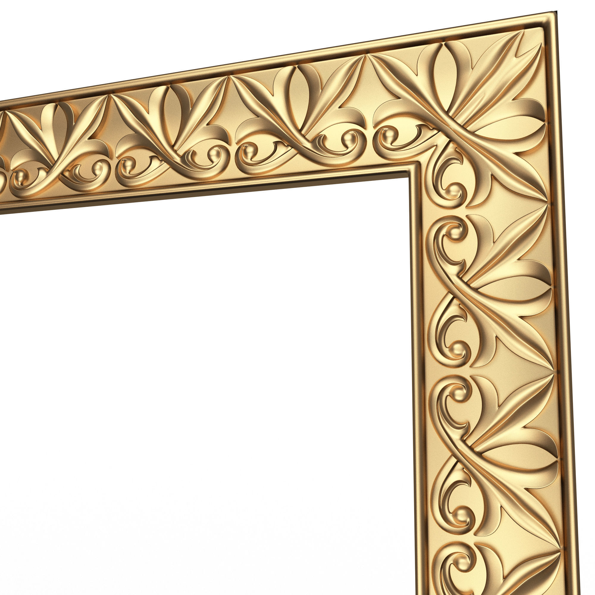 Classic Frame and Mirror Collection 02 Low-poly 3D model_20