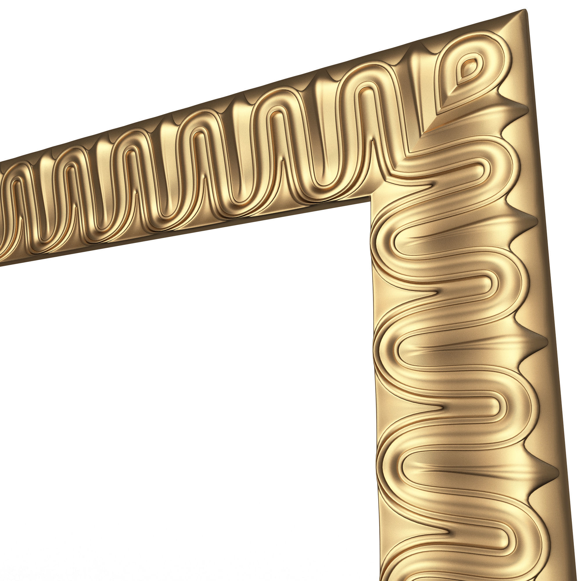 Classic Frame and Mirror Collection 02 Low-poly 3D model_18