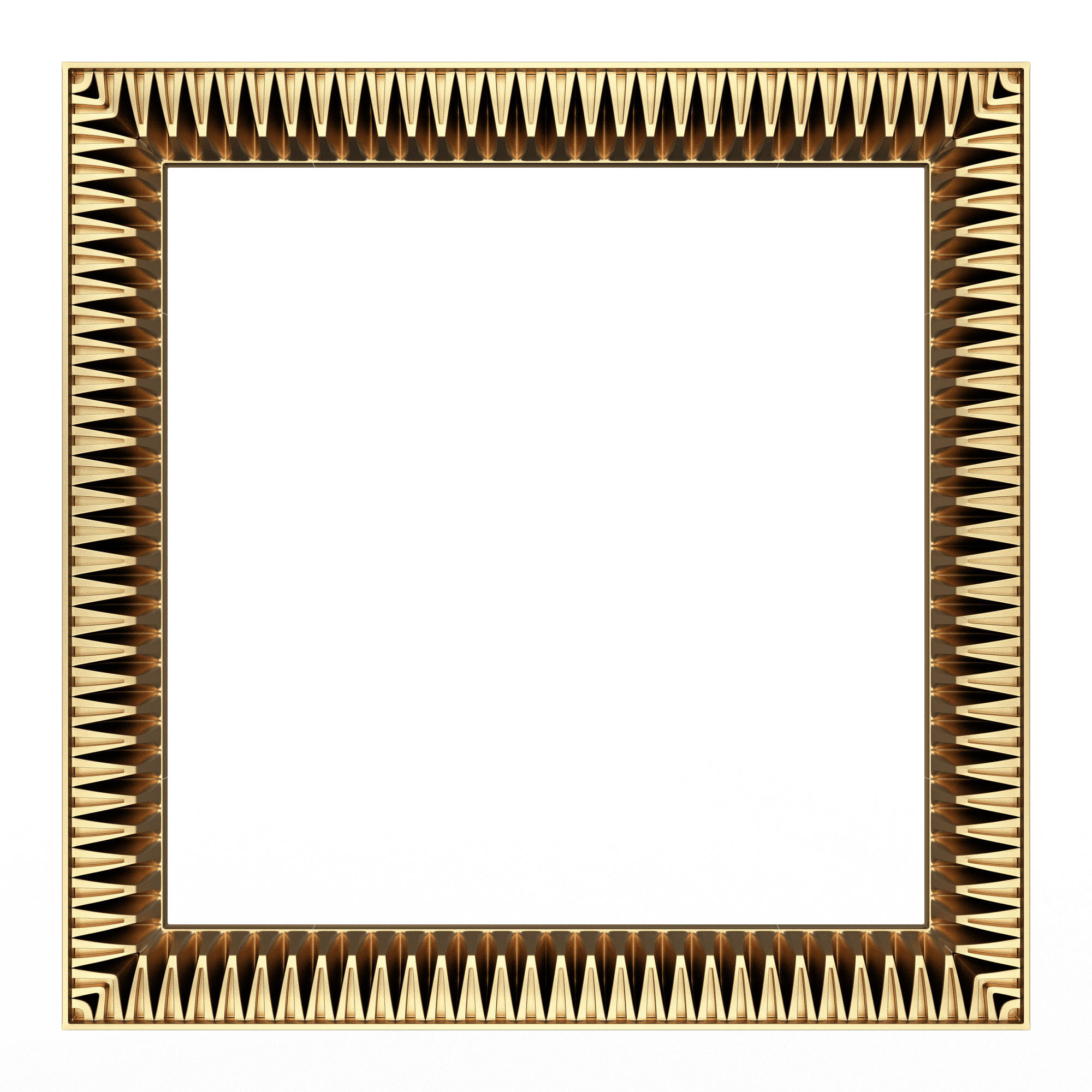 Classic Frame and Mirror Collection 02 Low-poly 3D model_27