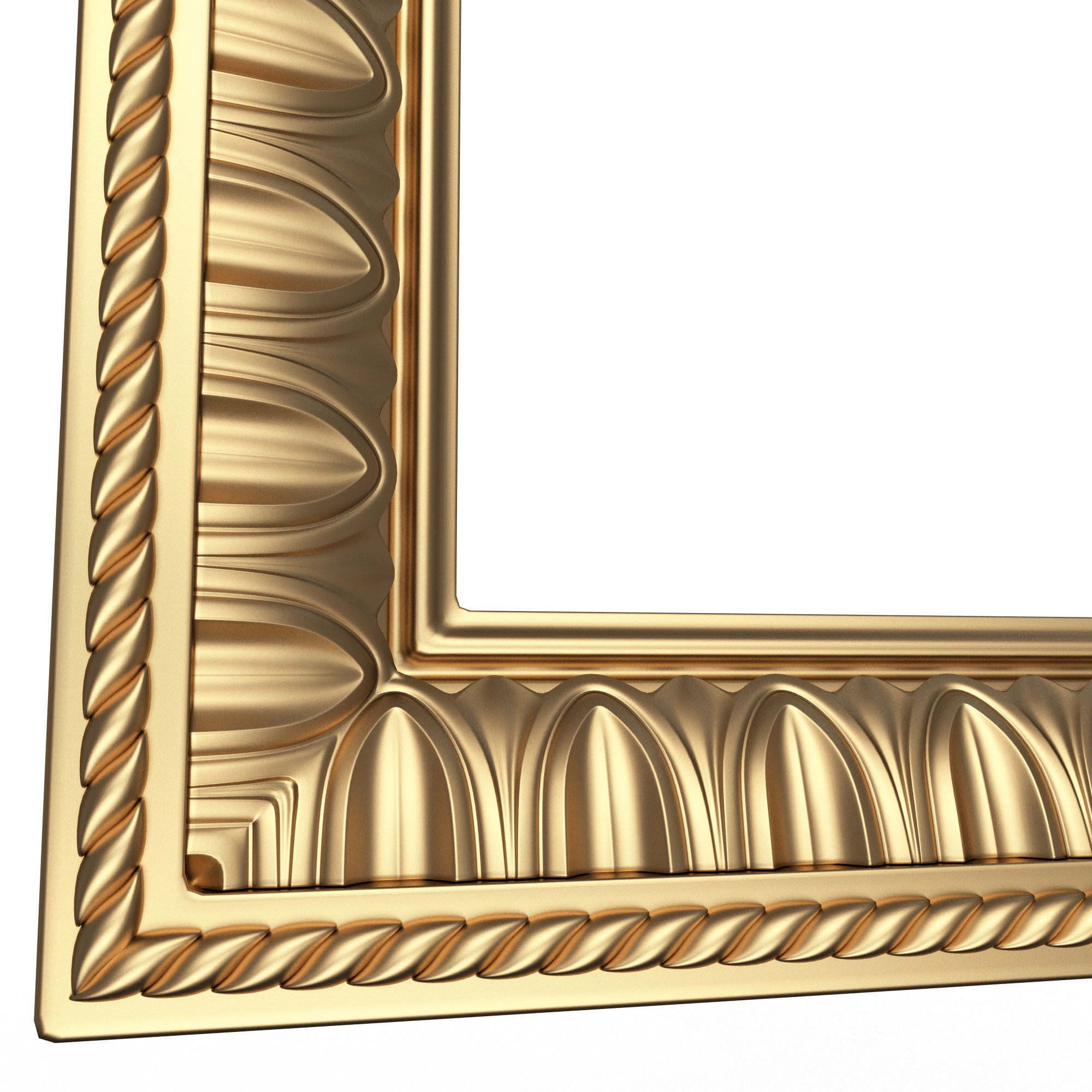 Classic Frame and Mirror Collection 02 Low-poly 3D model_30