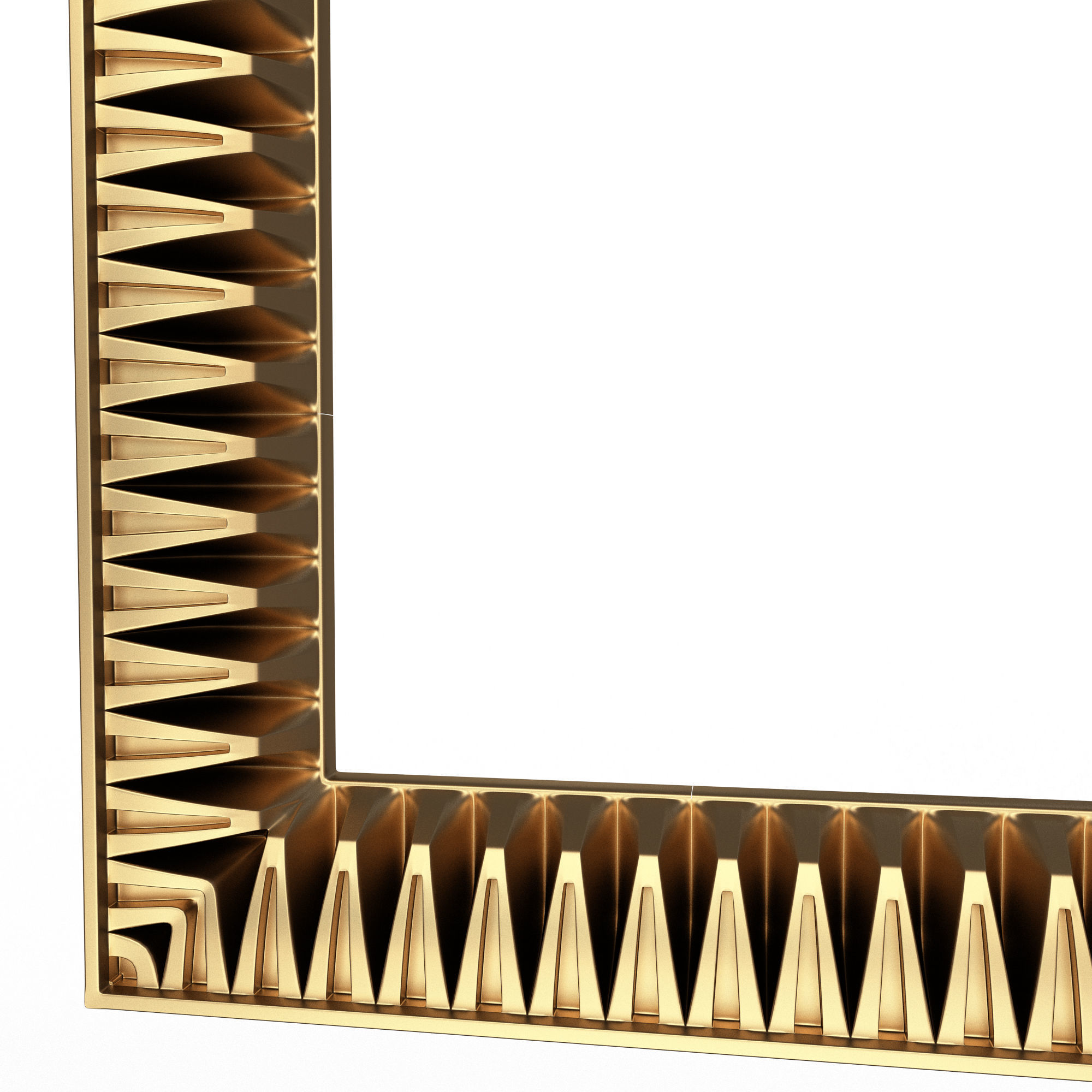Classic Frame and Mirror Collection 02 Low-poly 3D model_28