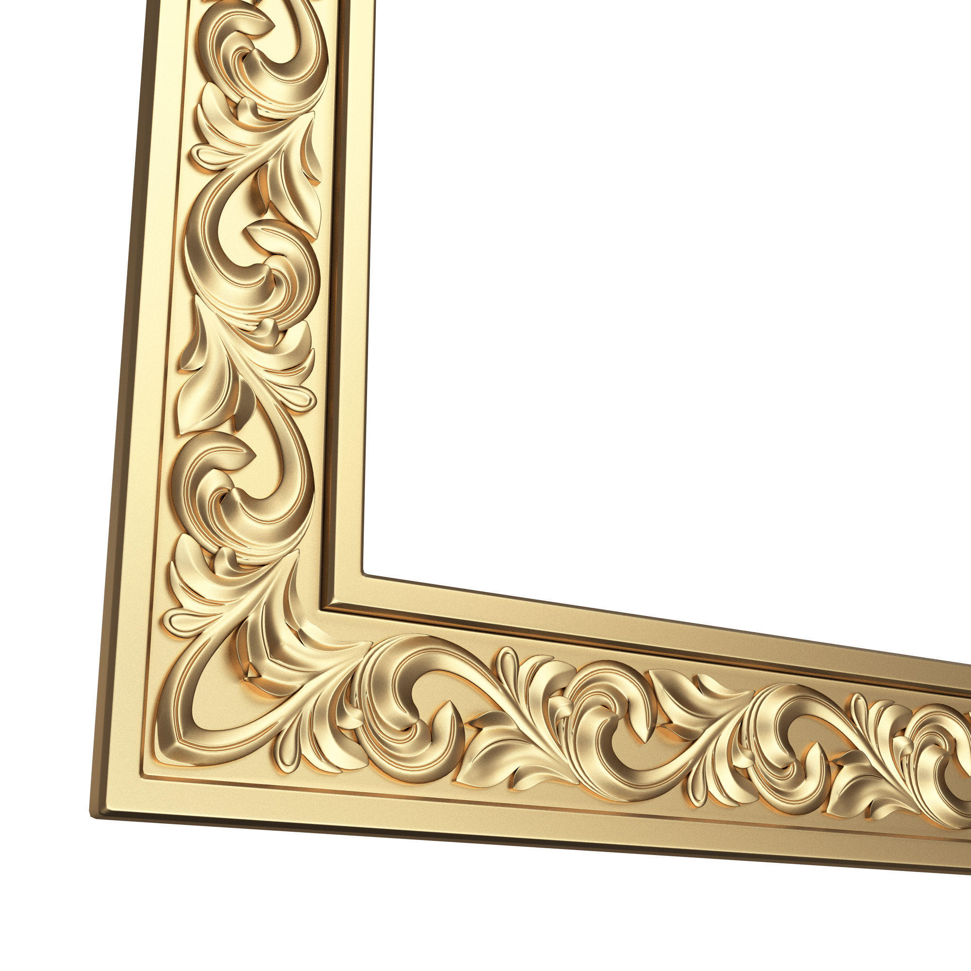 Classic Frame and Mirror Collection 02 Low-poly 3D model_6