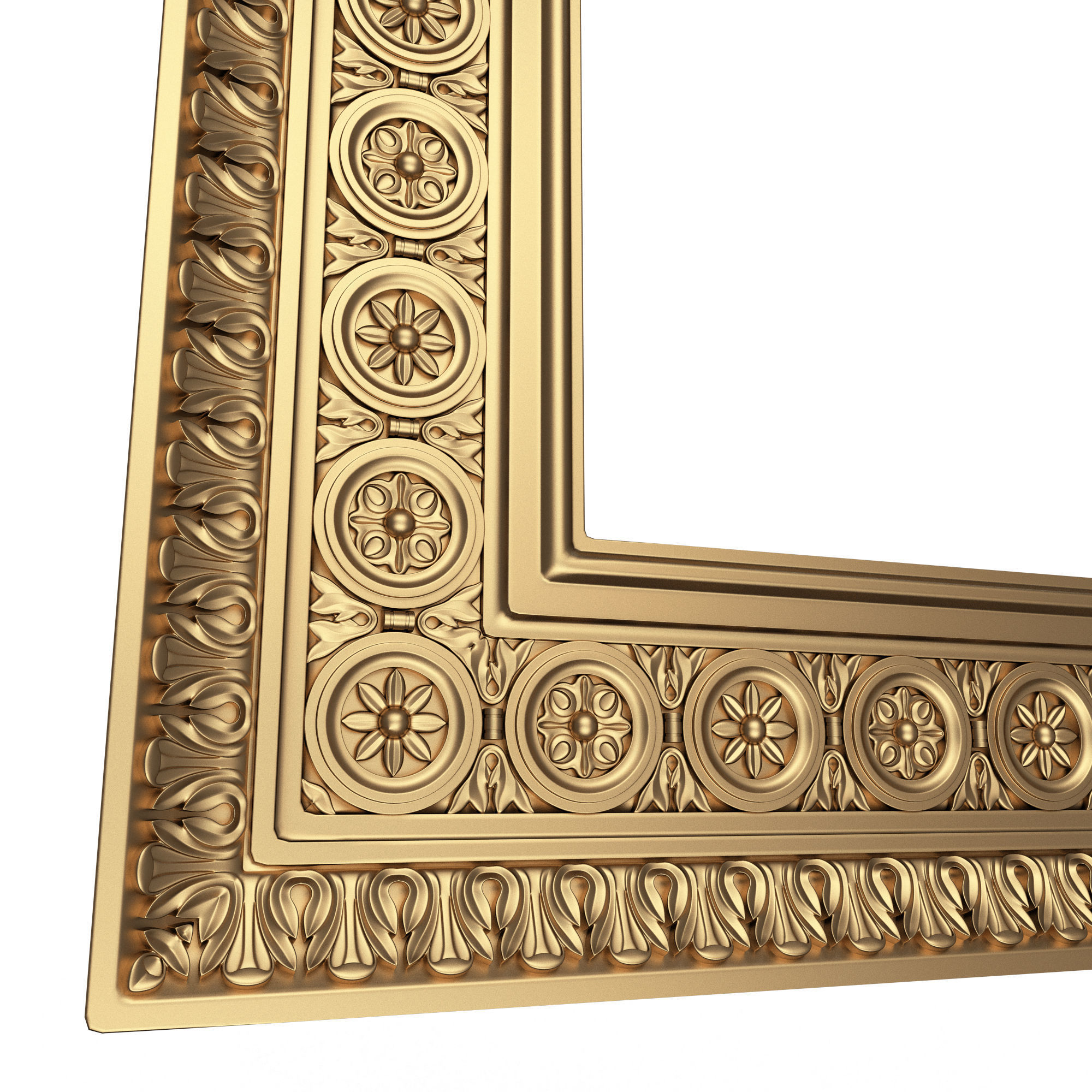 Classic Frame and Mirror Collection 02 Low-poly 3D model_22