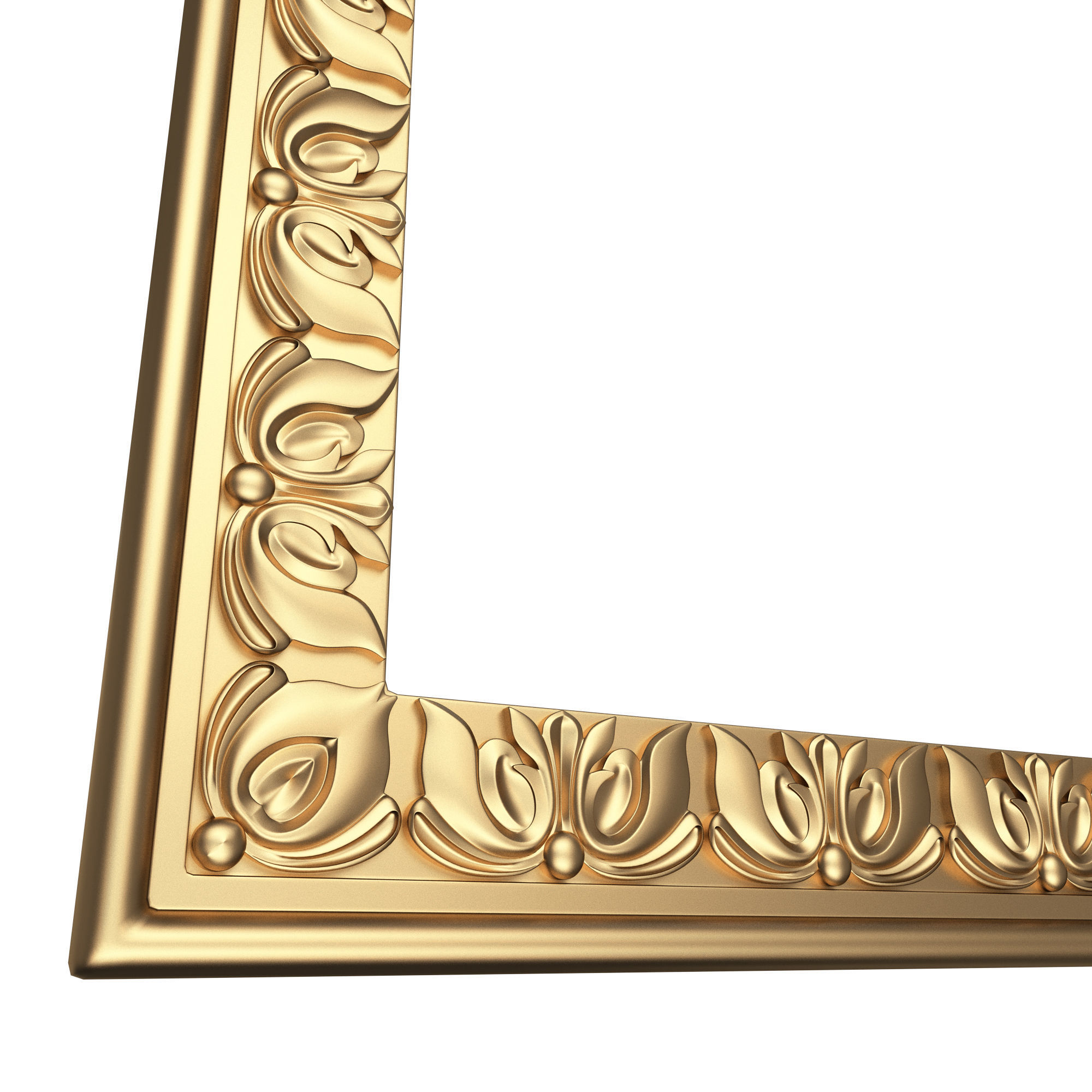 Classic Frame and Mirror Collection 02 Low-poly 3D model_16