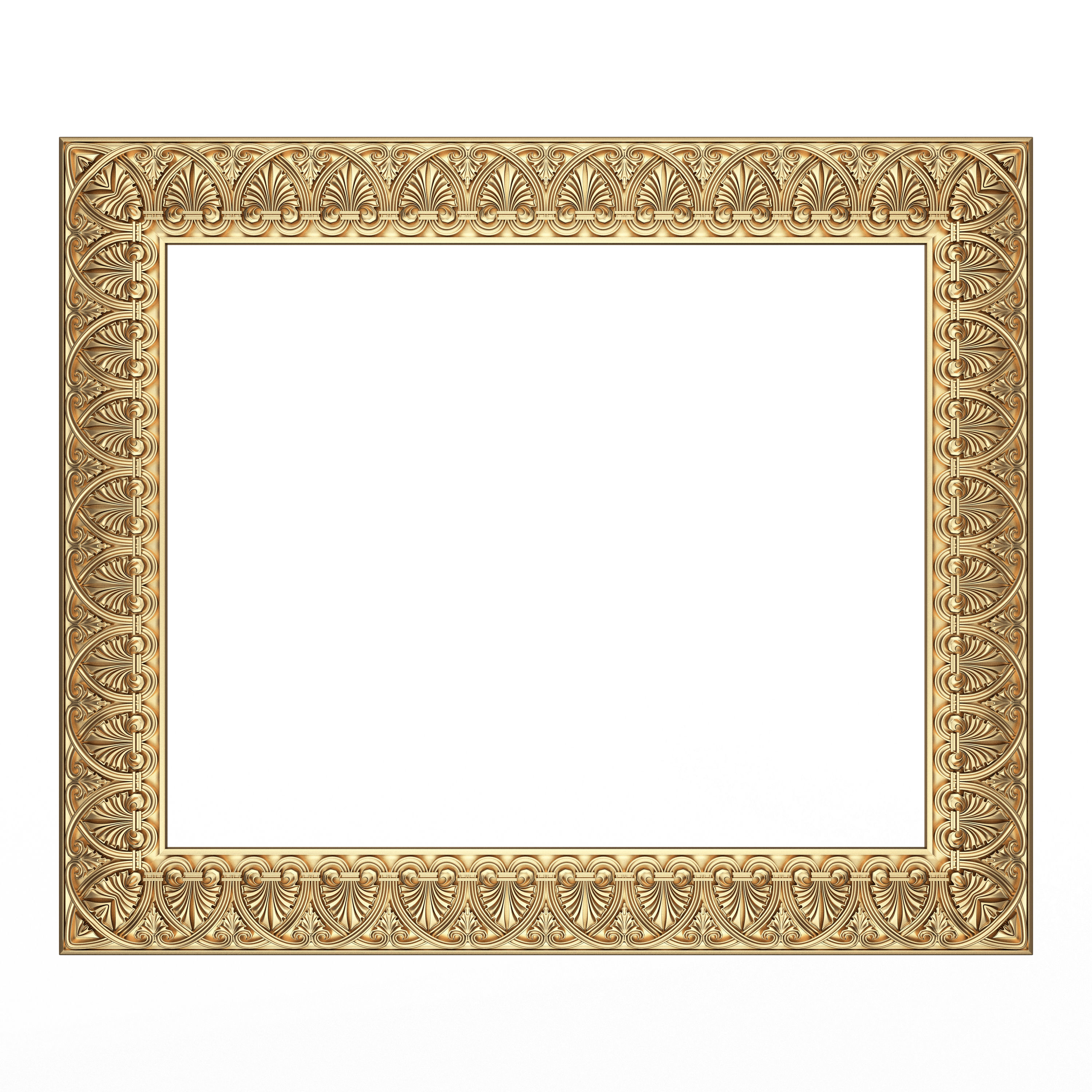 Classic Frame and Mirror Collection 02 Low-poly 3D model_23