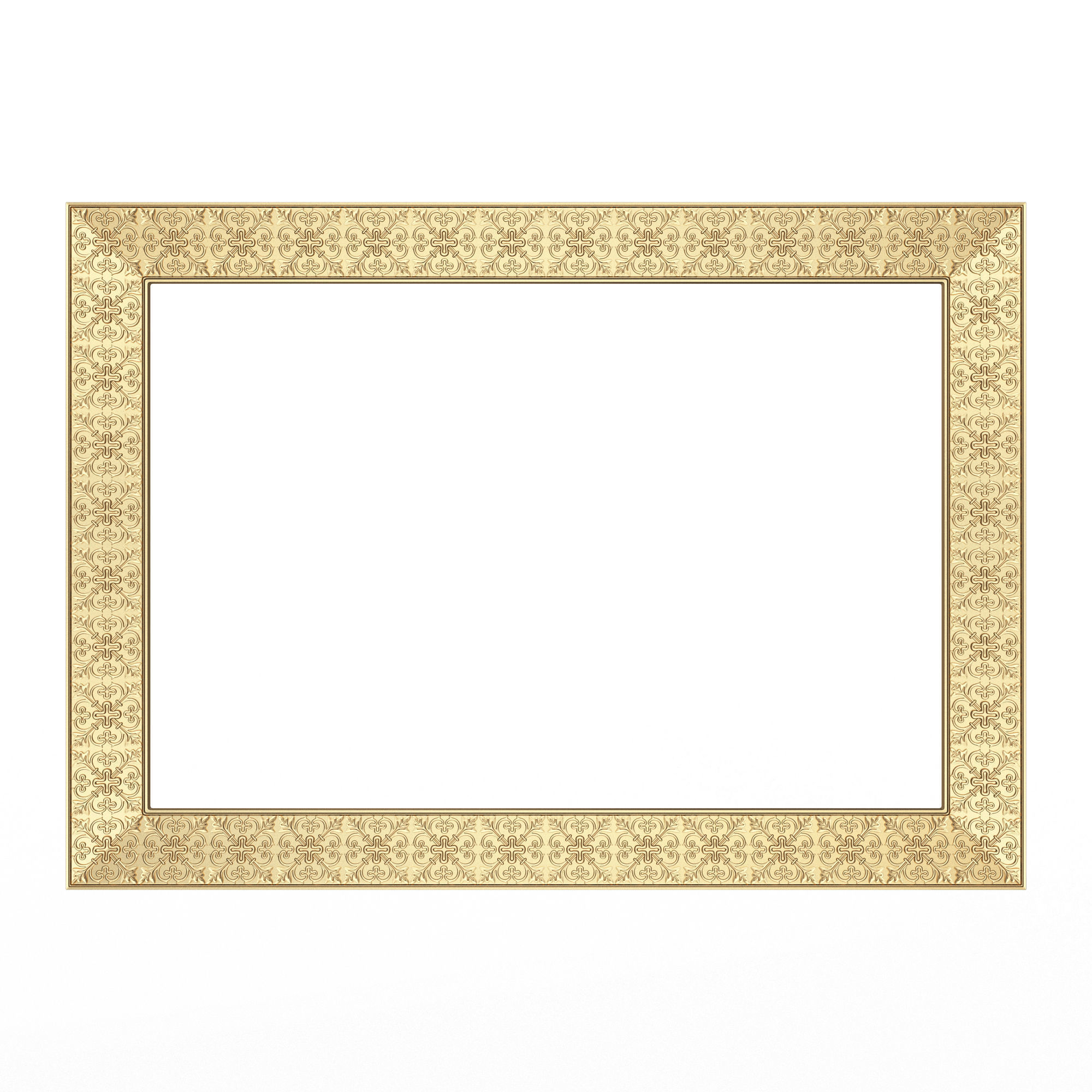 Classic Frame and Mirror Collection 02 Low-poly 3D model_11