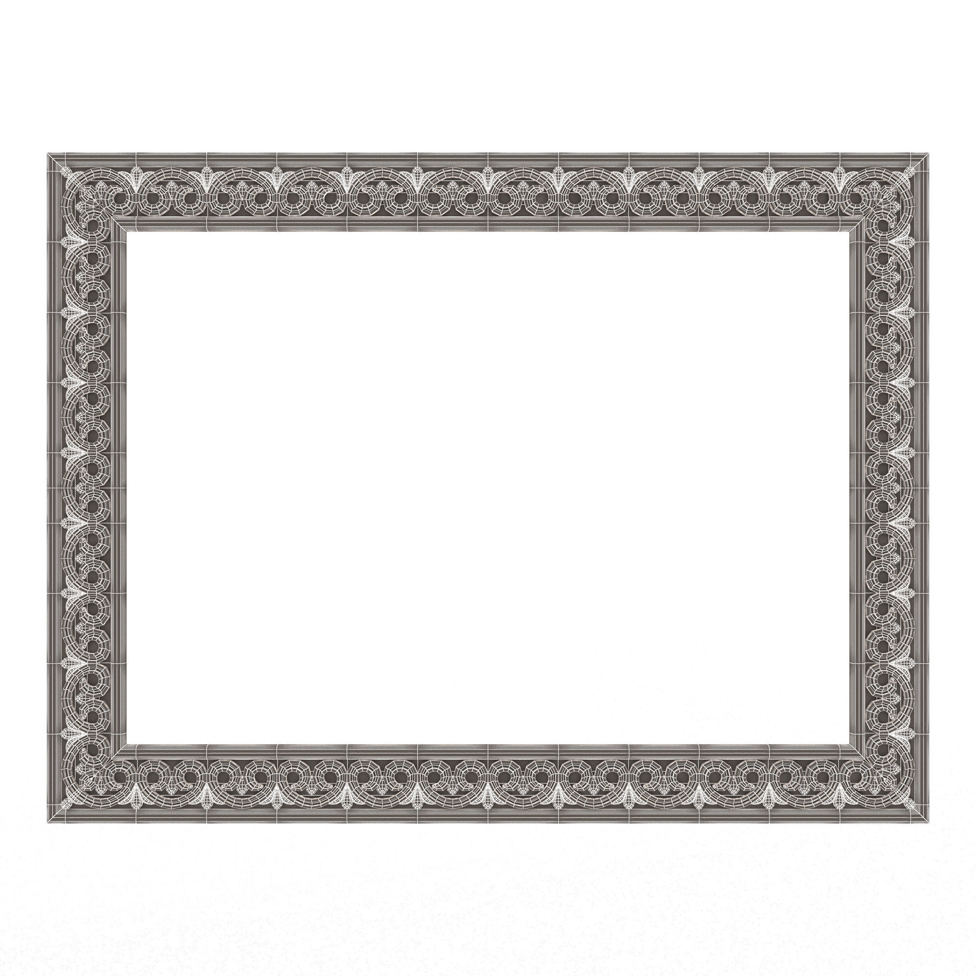 Classic Frame and Mirror Collection 02 Low-poly 3D model_39