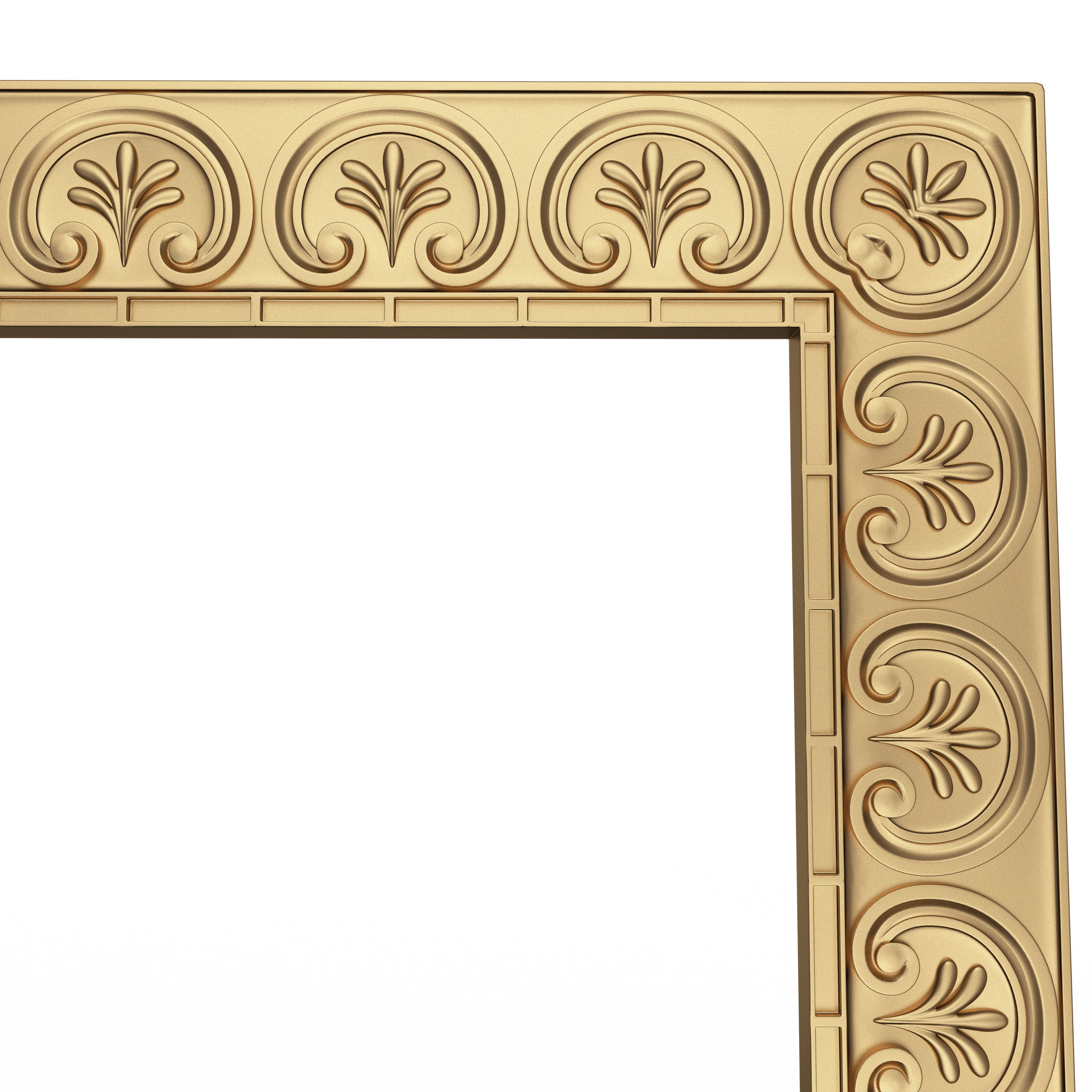 Classic Frame and Mirror Collection 02 Low-poly 3D model_26