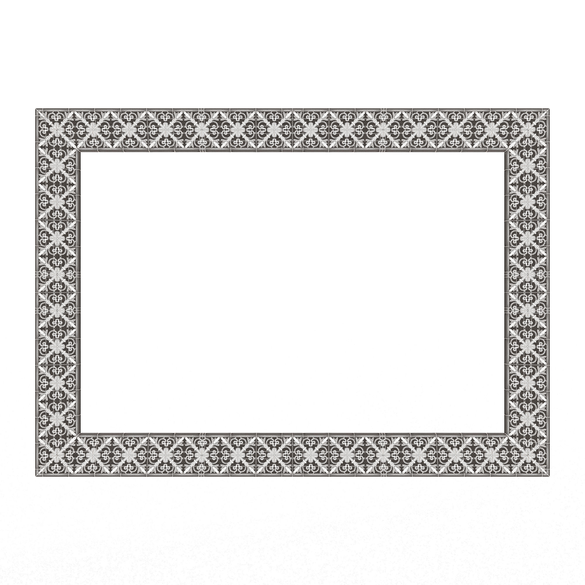Classic Frame and Mirror Collection 02 Low-poly 3D model_43