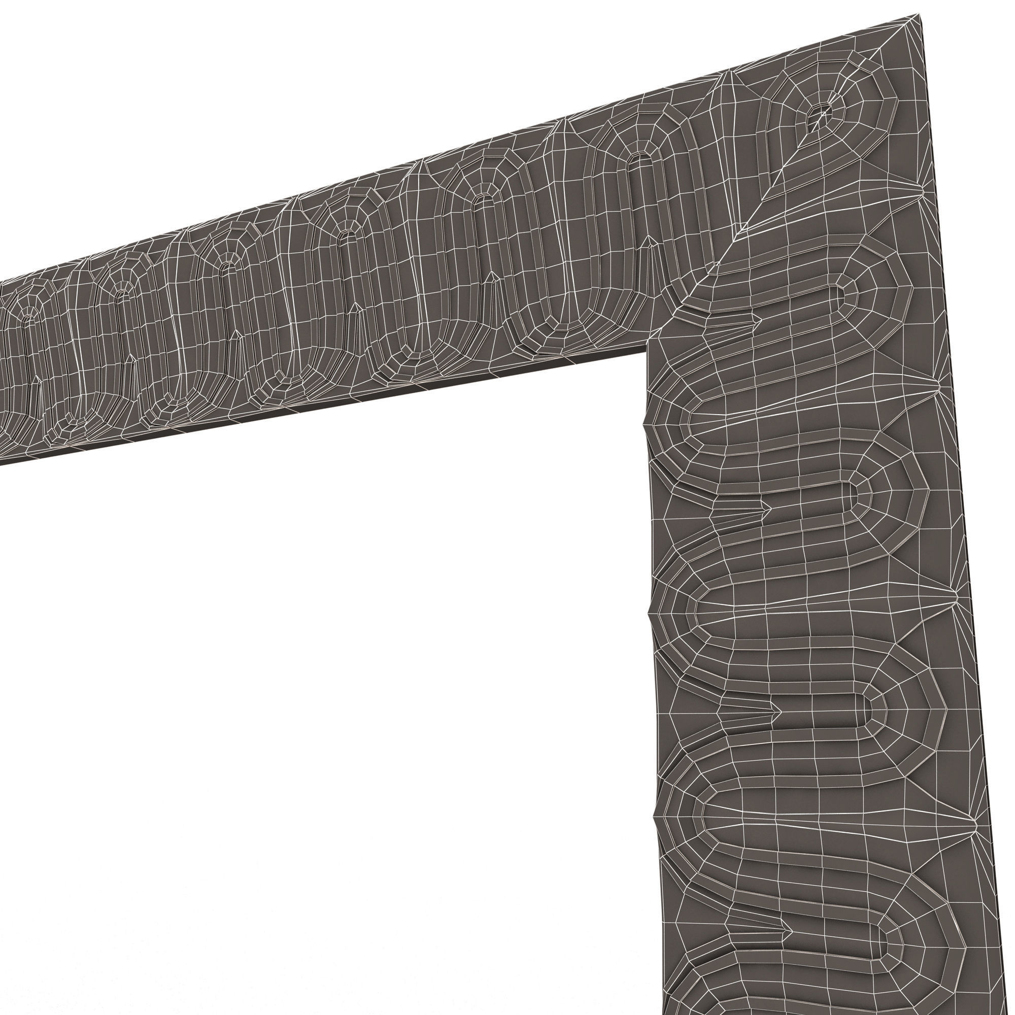 Classic Frame and Mirror Collection 02 Low-poly 3D model_50
