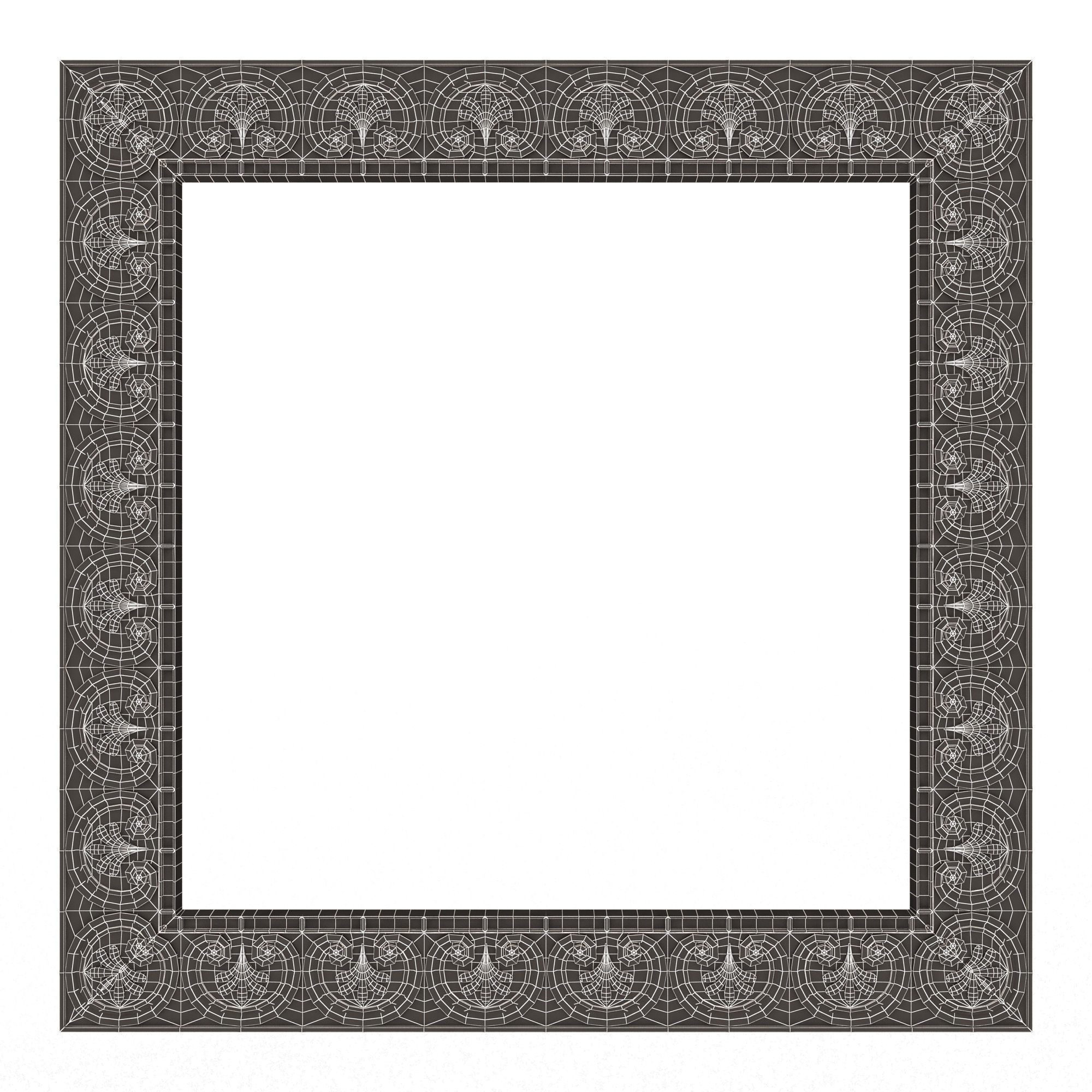 Classic Frame and Mirror Collection 02 Low-poly 3D model_55