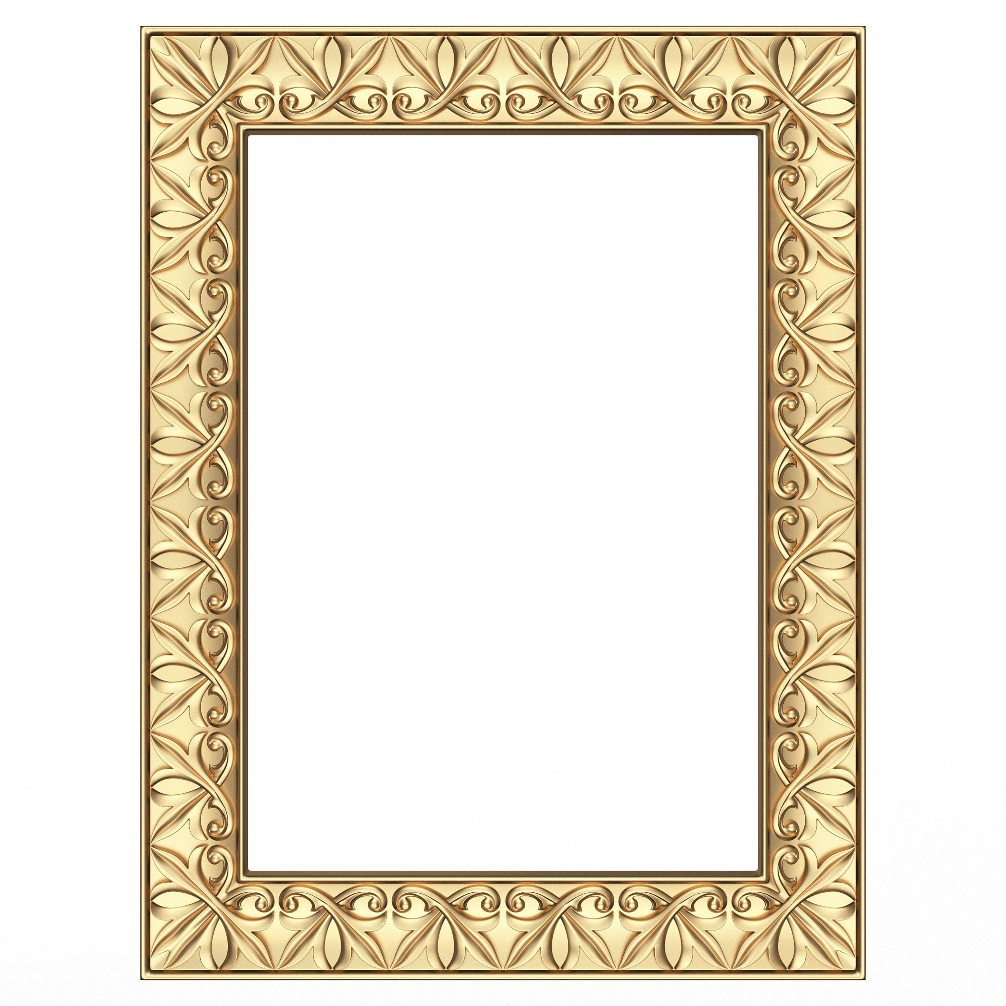 Classic Frame and Mirror Collection 02 Low-poly 3D model_19