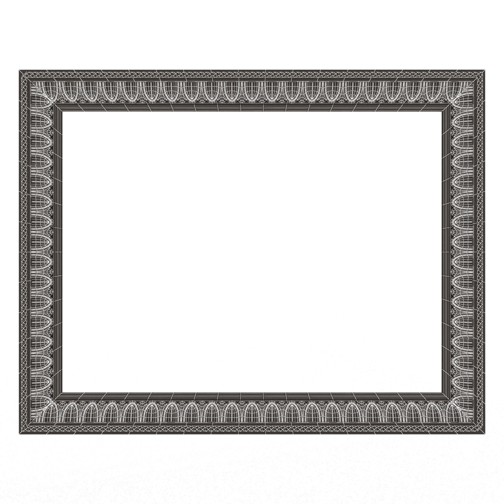 Classic Frame and Mirror Collection 02 Low-poly 3D model_59
