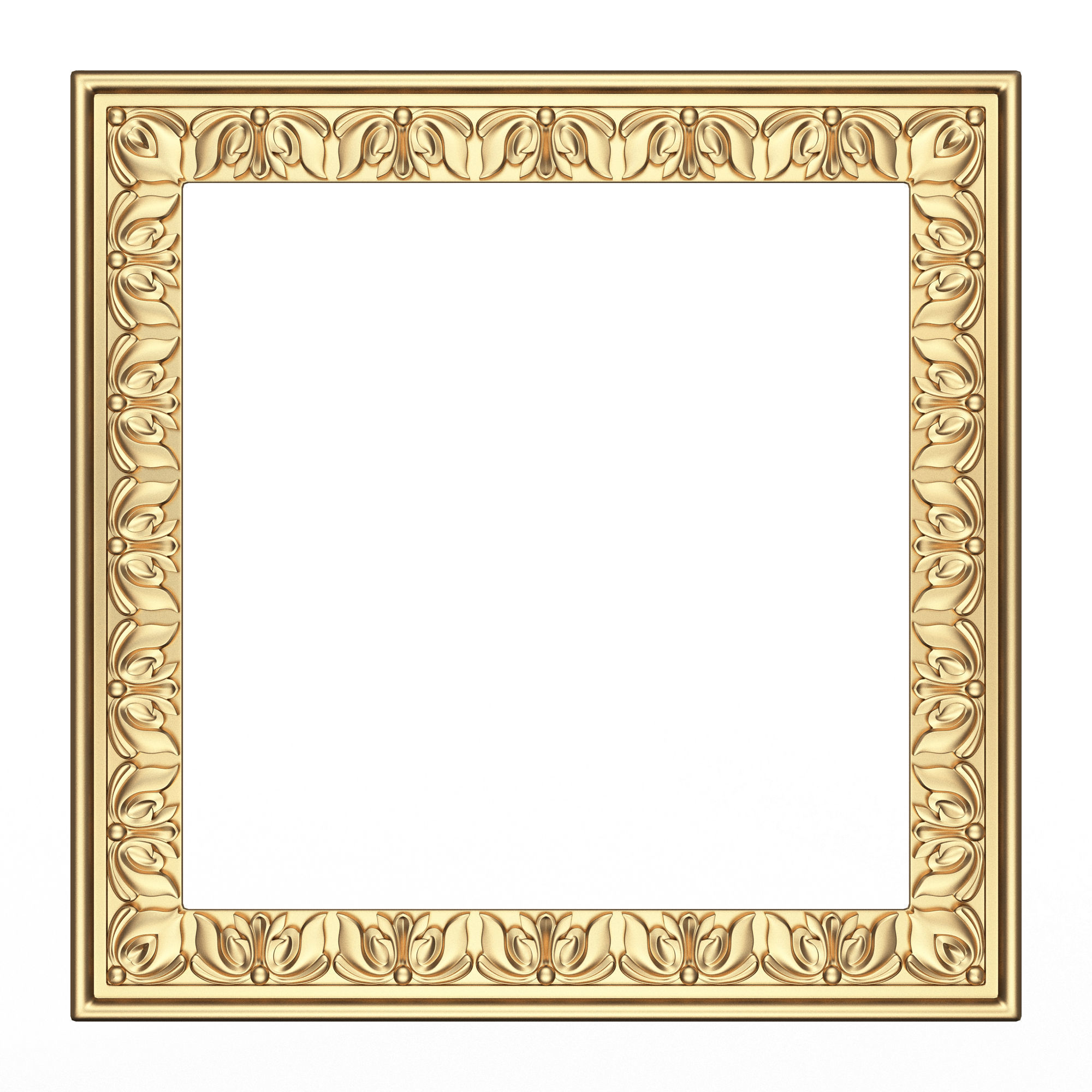 Classic Frame and Mirror Collection 02 Low-poly 3D model_15