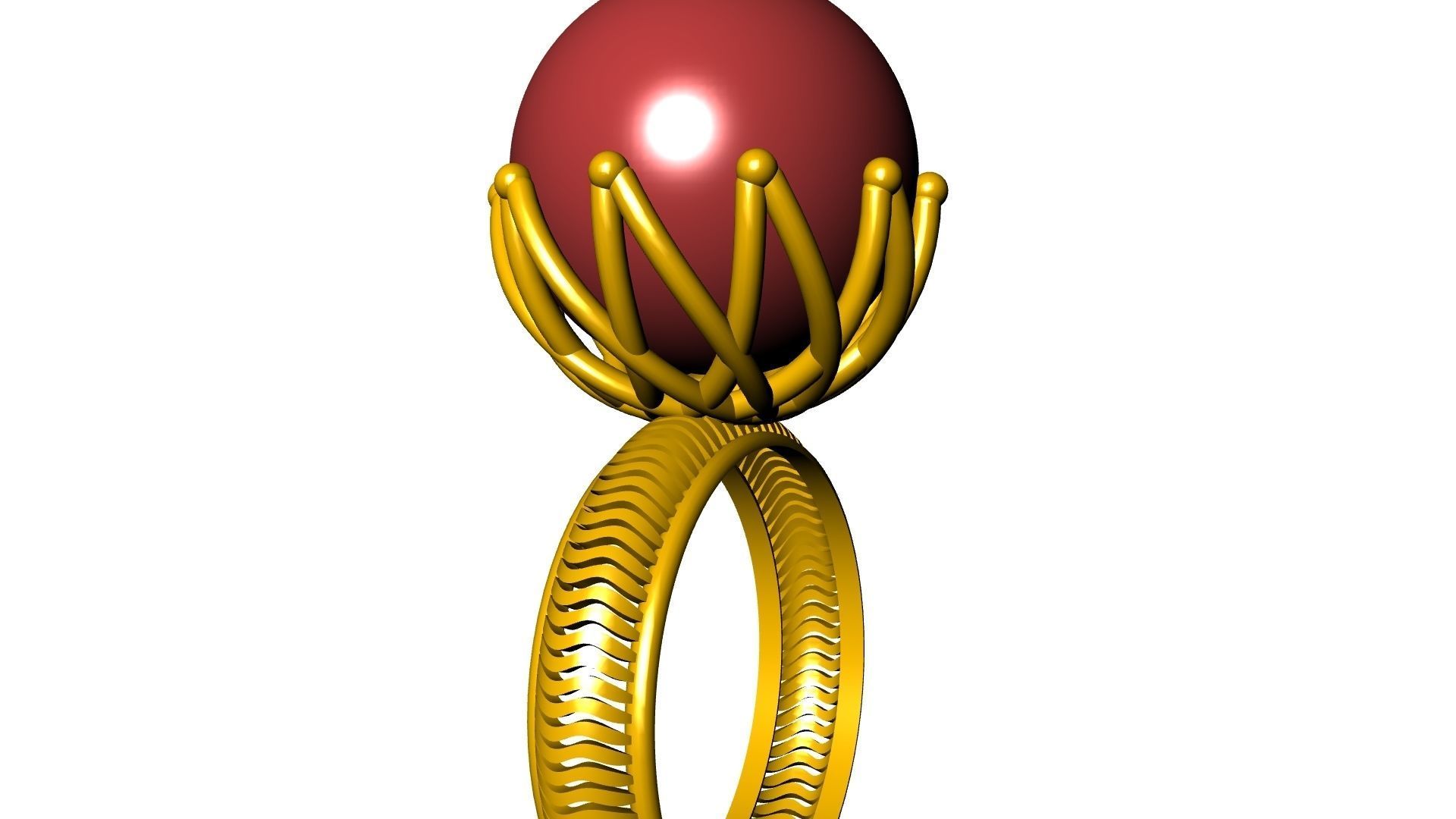 globe ring stl verified 3D print model_24