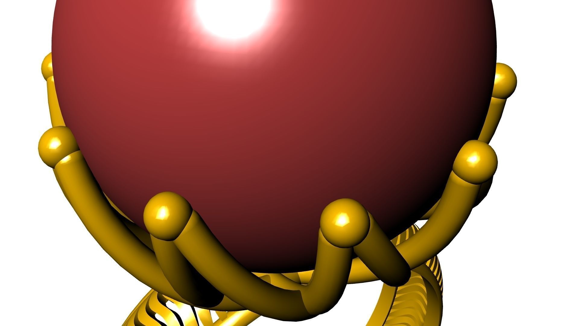 globe ring stl verified 3D print model_26