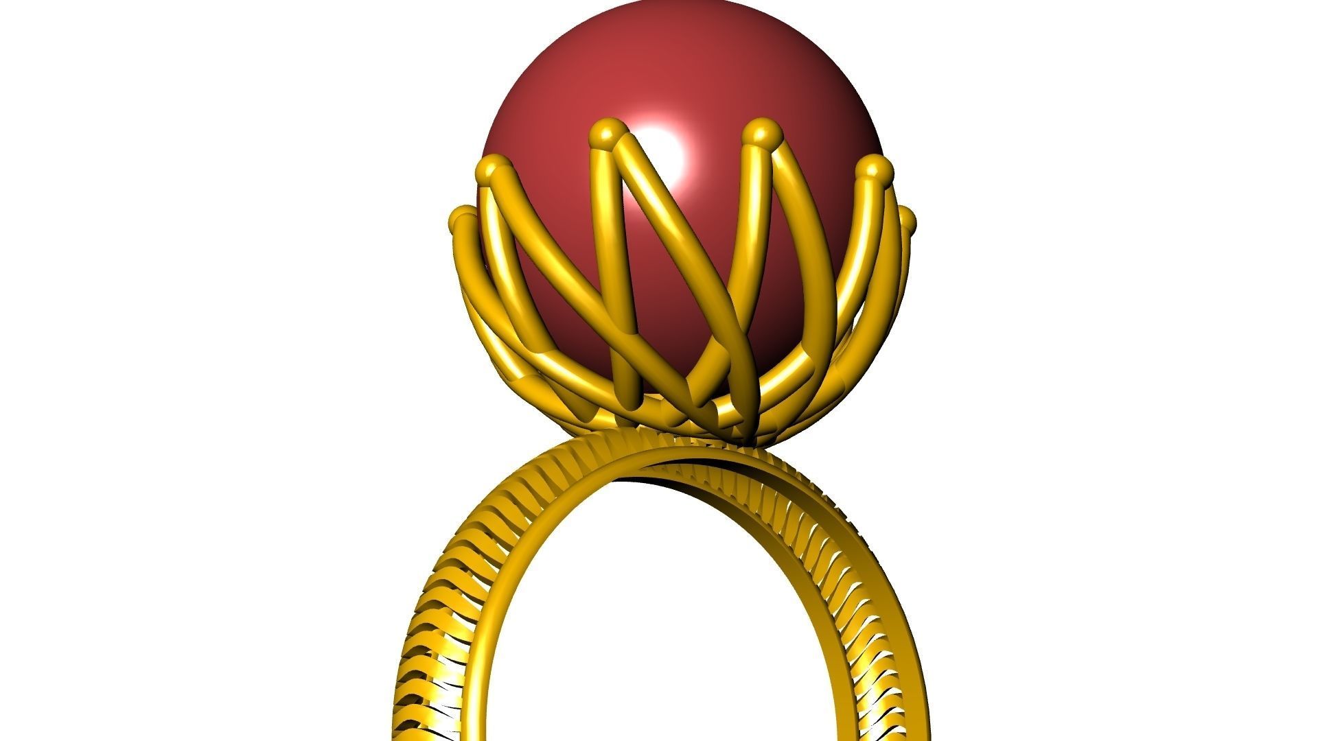 globe ring stl verified 3D print model_27