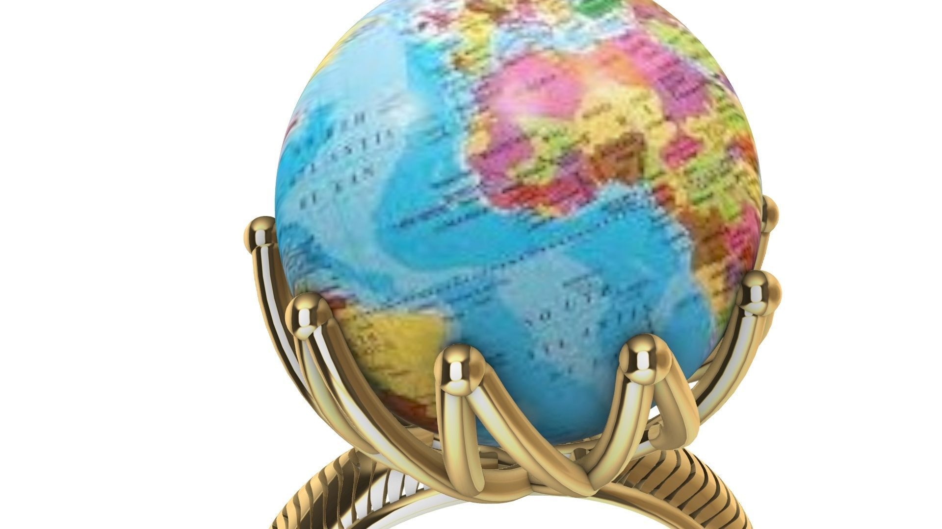 globe ring stl verified 3D print model_19